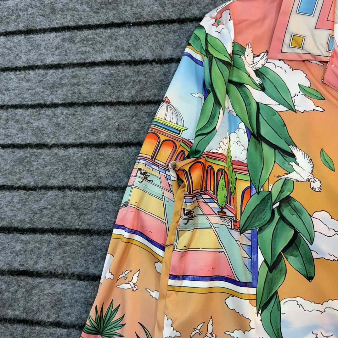 Casablanca Male Multi Silk Shirts - DopestKickz