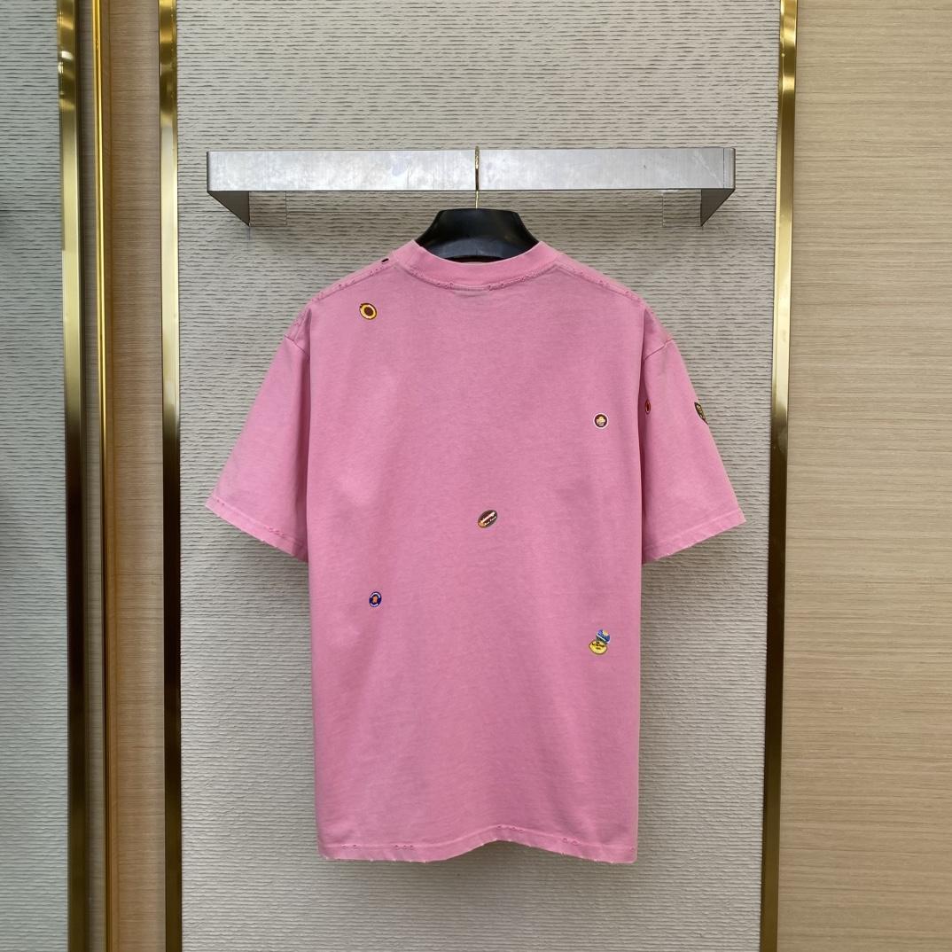 Balenciaga Fruity T-Shirt Medium Fit In Faded Dirty - DopestKickz