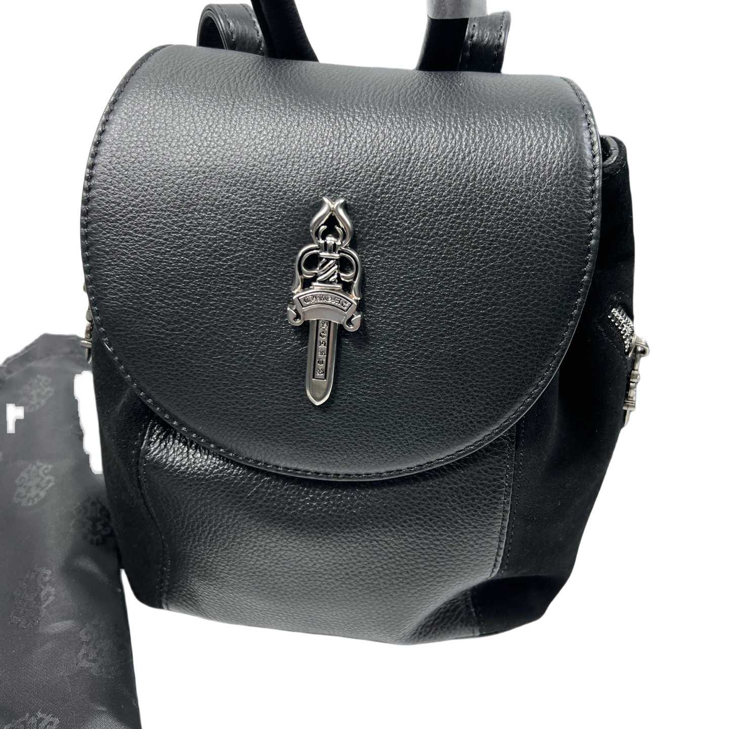 Chrome Hearts Leather-Trimmed Iggy Backpack - DopestKickz
