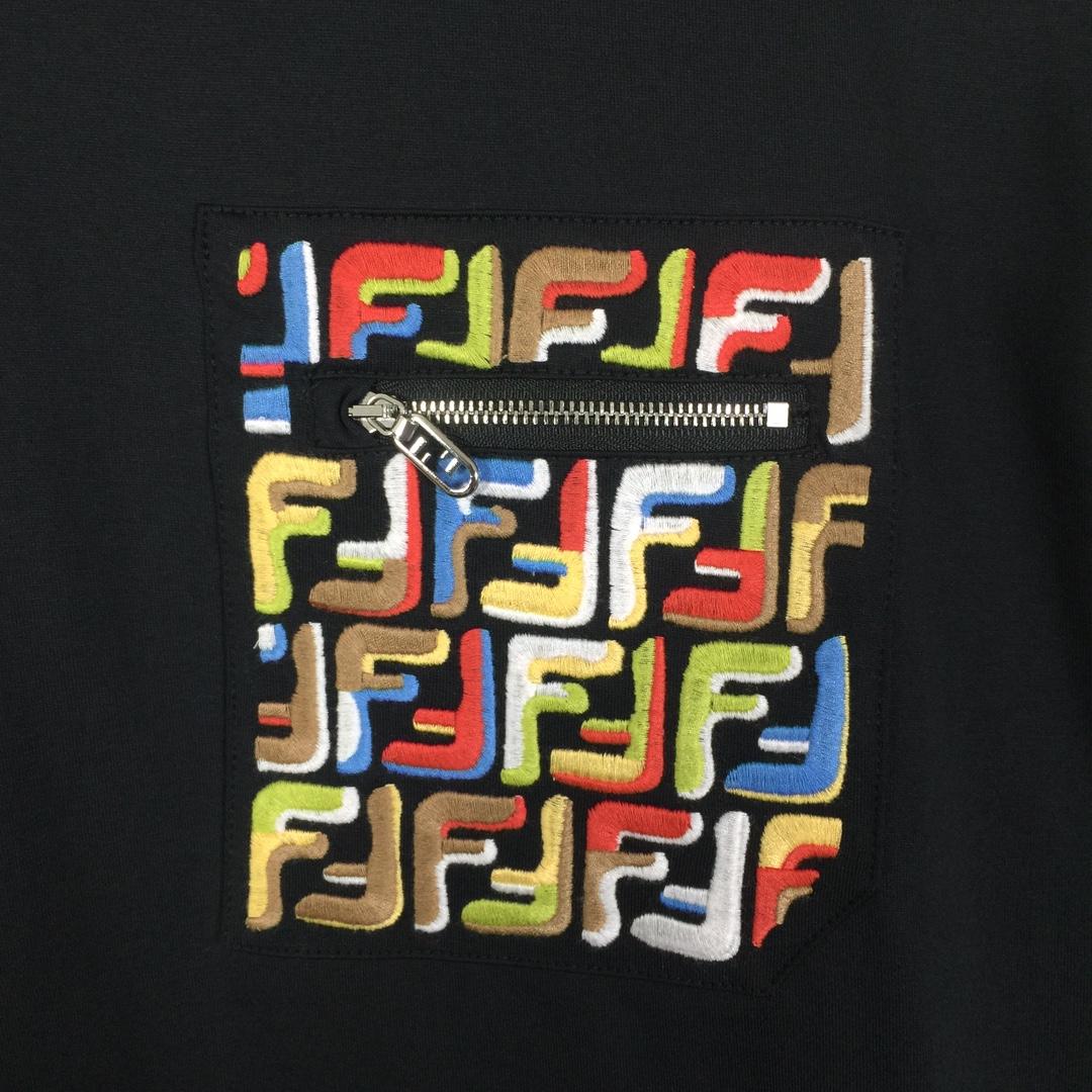 Fendi Lunar New Year Black Cotton T-shirt - DopestKickz