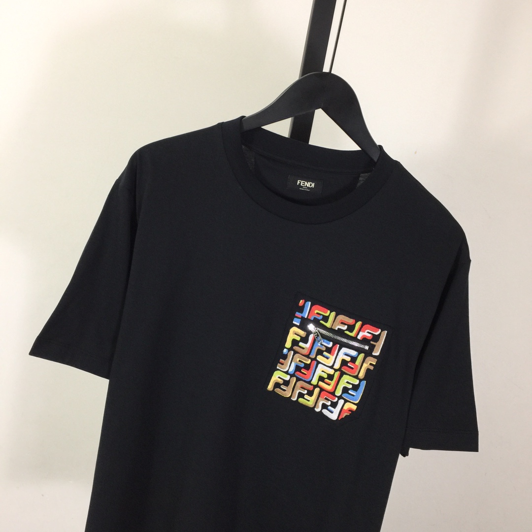 Fendi Lunar New Year Black Cotton T-shirt - DopestKickz