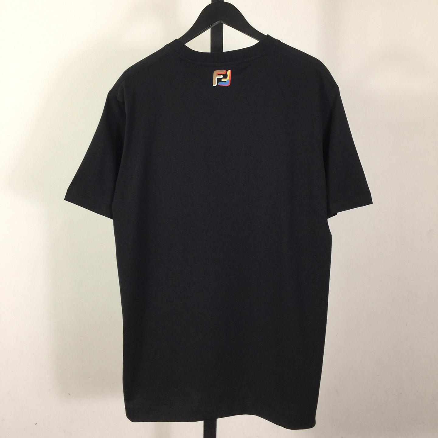 Fendi Lunar New Year Black Cotton T-shirt - DopestKickz