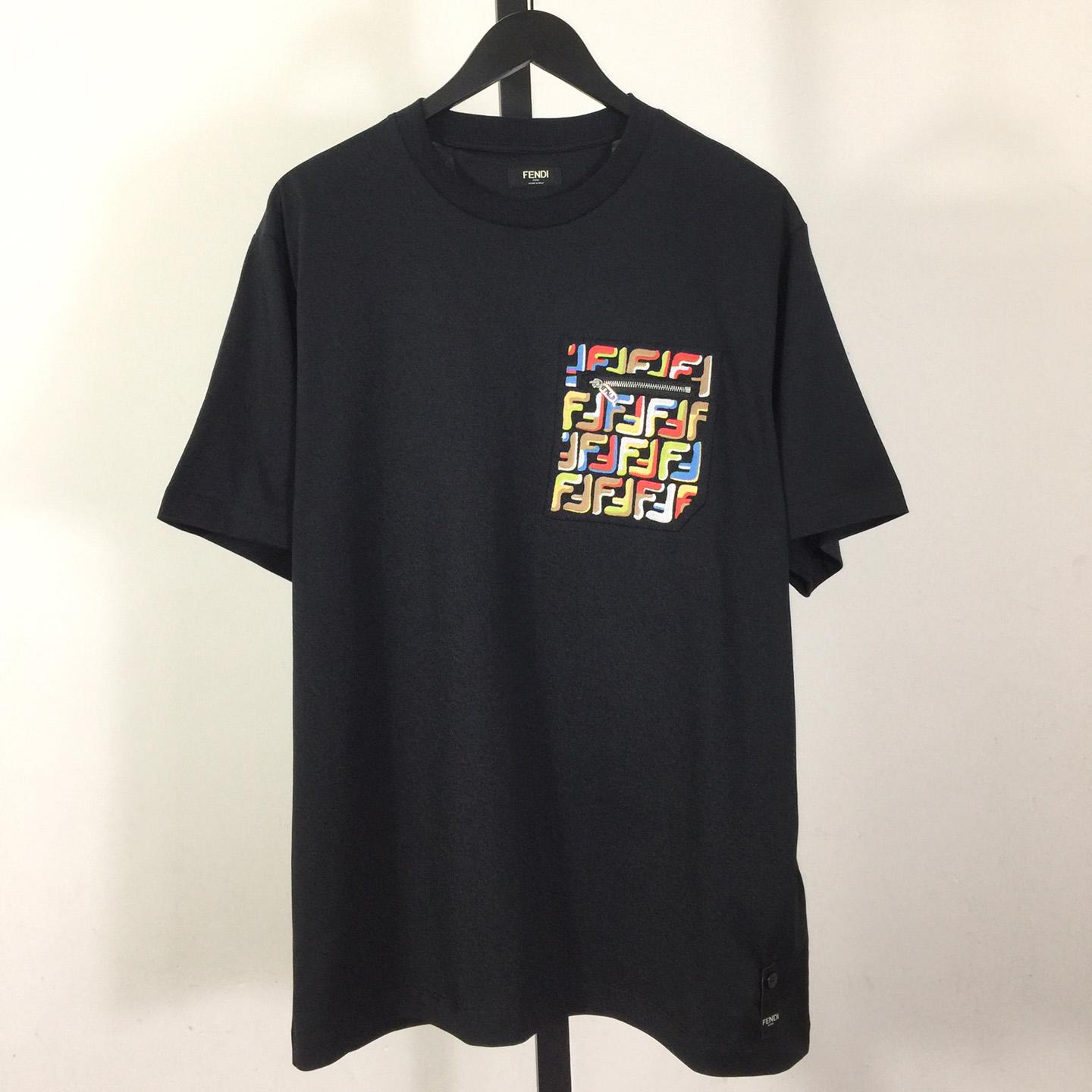 Fendi Lunar New Year Black Cotton T-shirt - DopestKickz