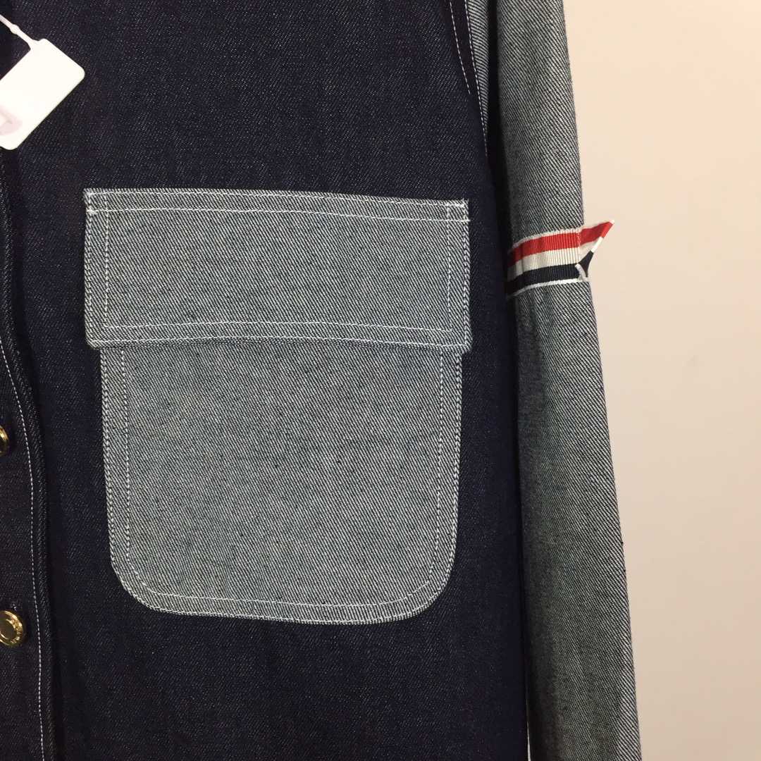 Thom Browne Oxford Lavoration Trim Classic Shirt - DopestKickz