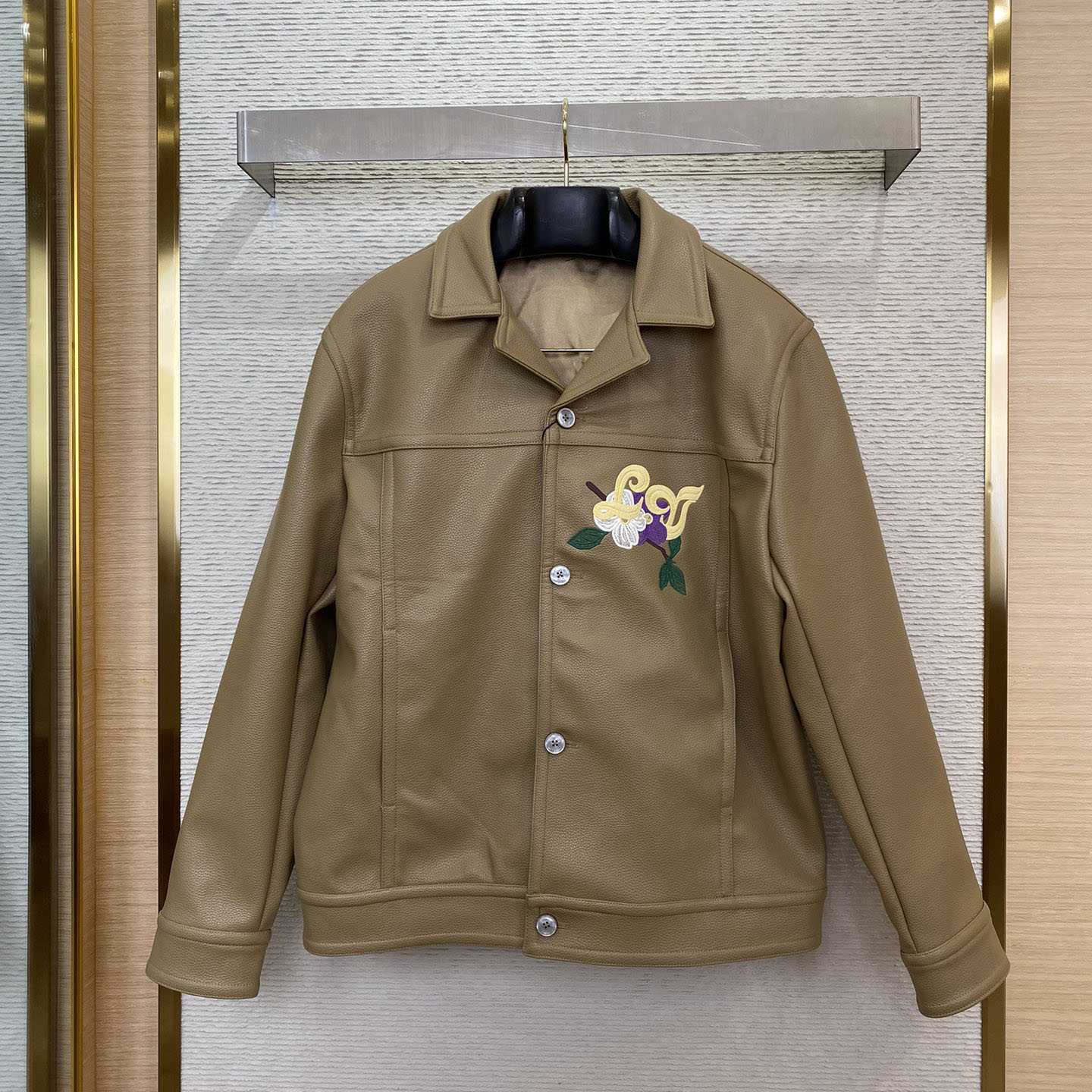 Louis Vuitton Embroidered Leather Blouson  1AFQOA - DopestKickz