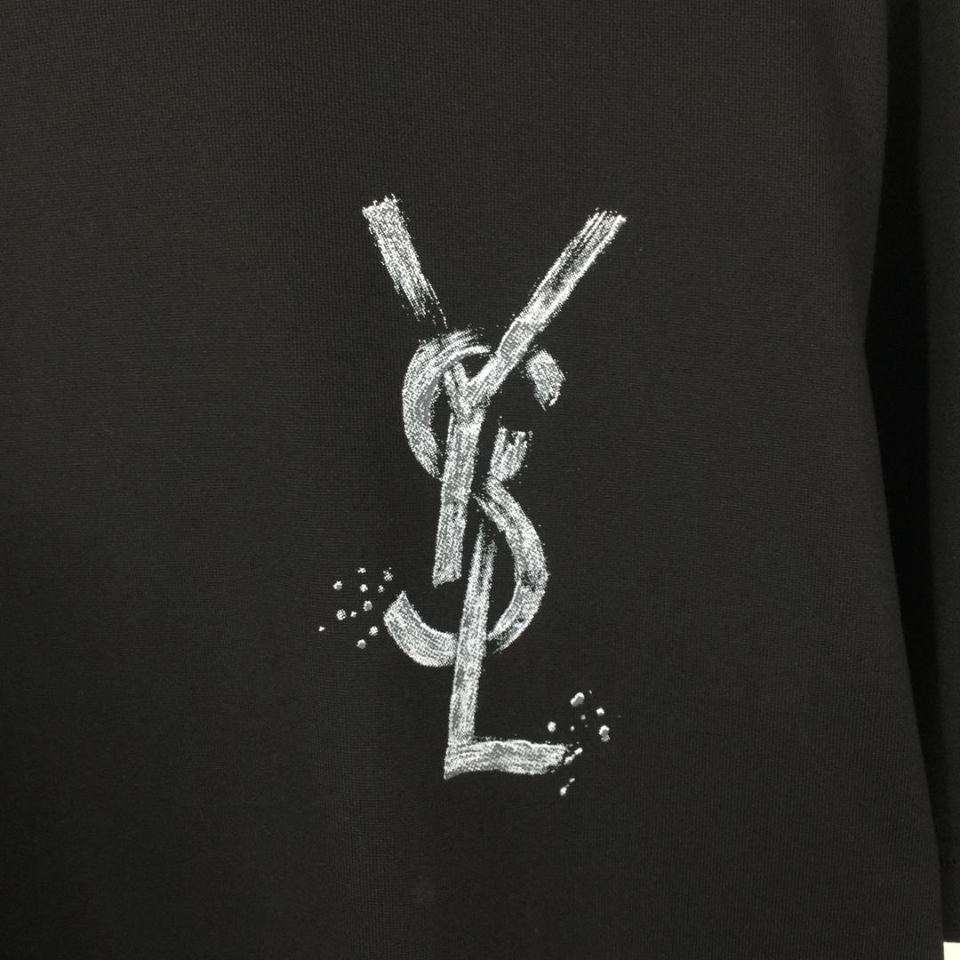 Saint Laurent Cotton-jersey T-shirt  - DopestKickz