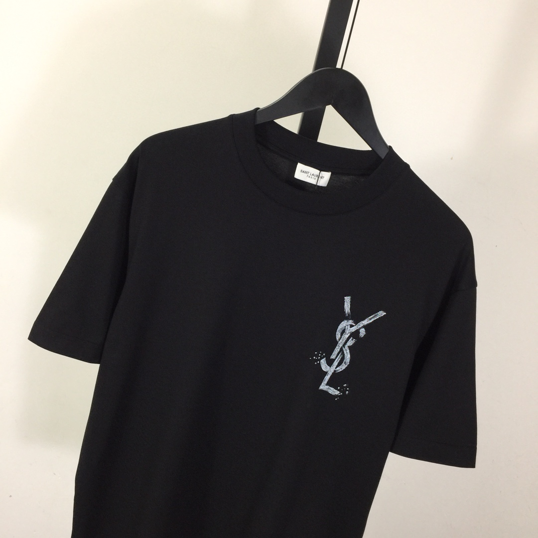 Saint Laurent Cotton-jersey T-shirt  - DopestKickz