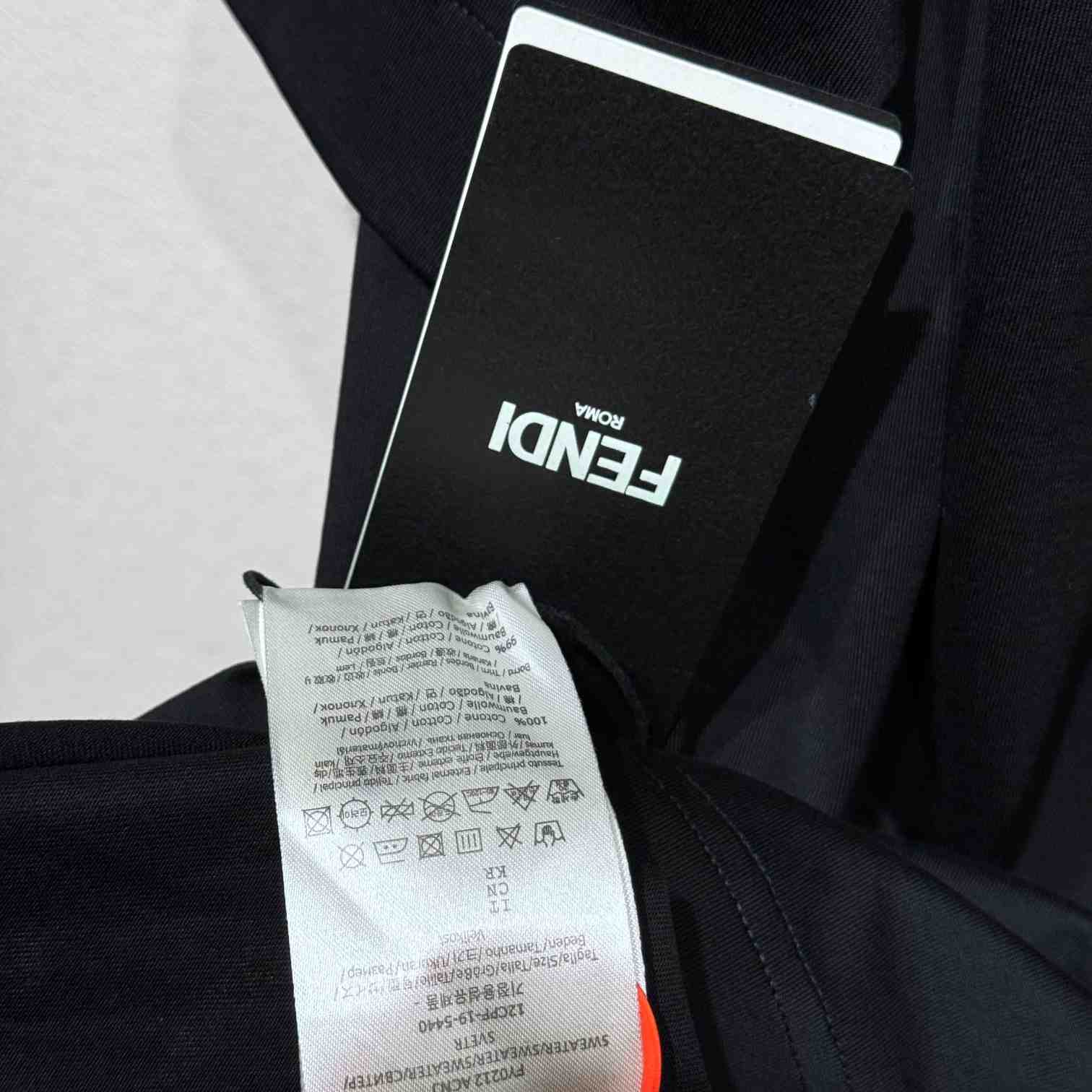 Fendi Black Cotton T-shirt - DopestKickz