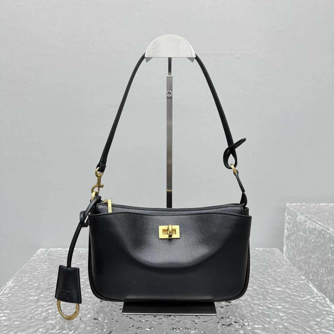 Balenciaga Rodeo Sling Pochette In Black - DopestKickz