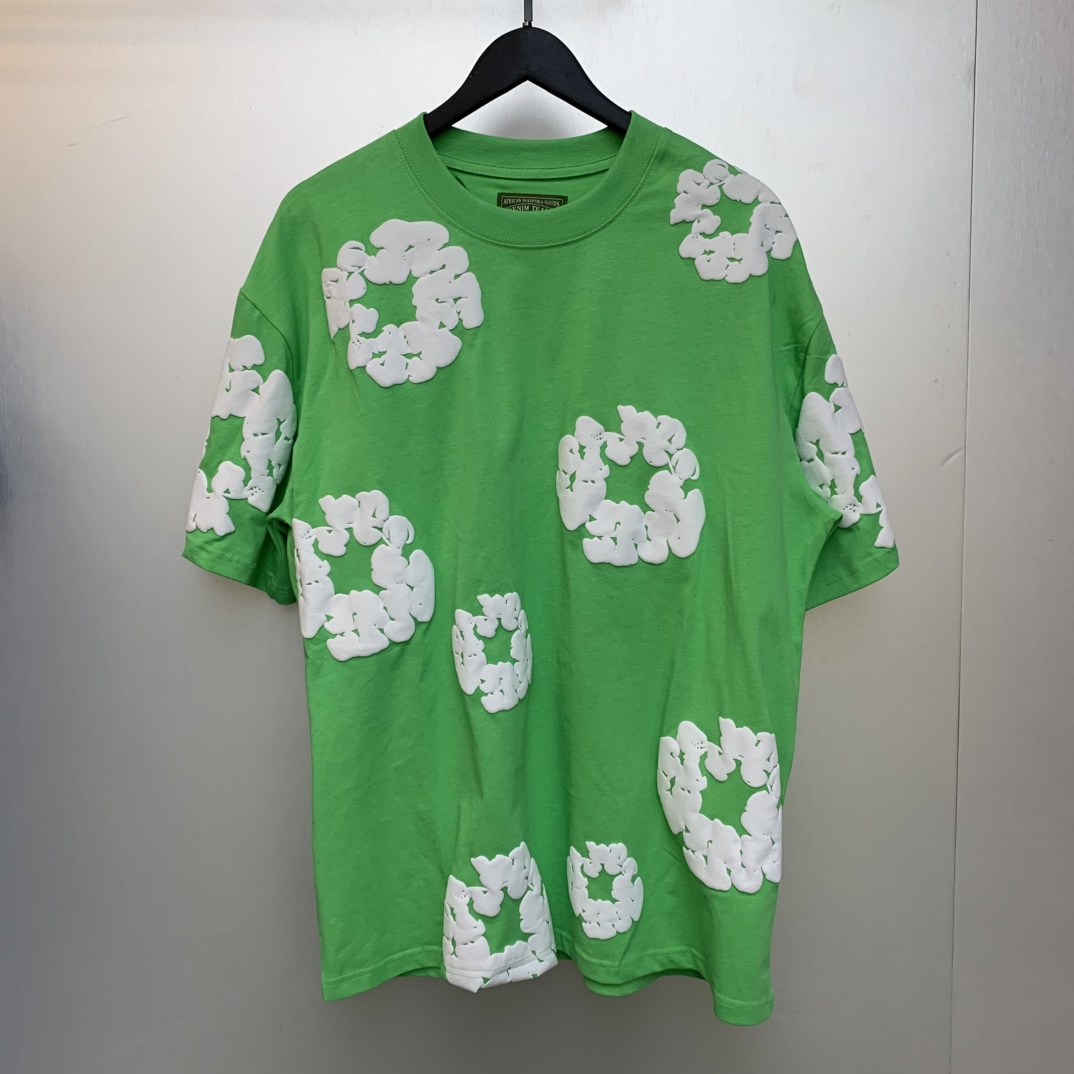 Denim Tears Cotton T-shirt In Green - DopestKickz