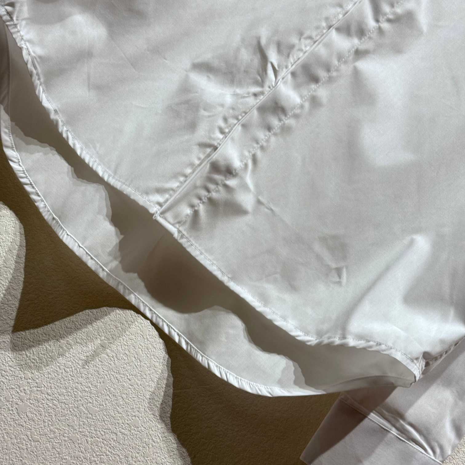 Christian Dior Tag Embroidery Shirt White Cotton Poplin - DopestKickz