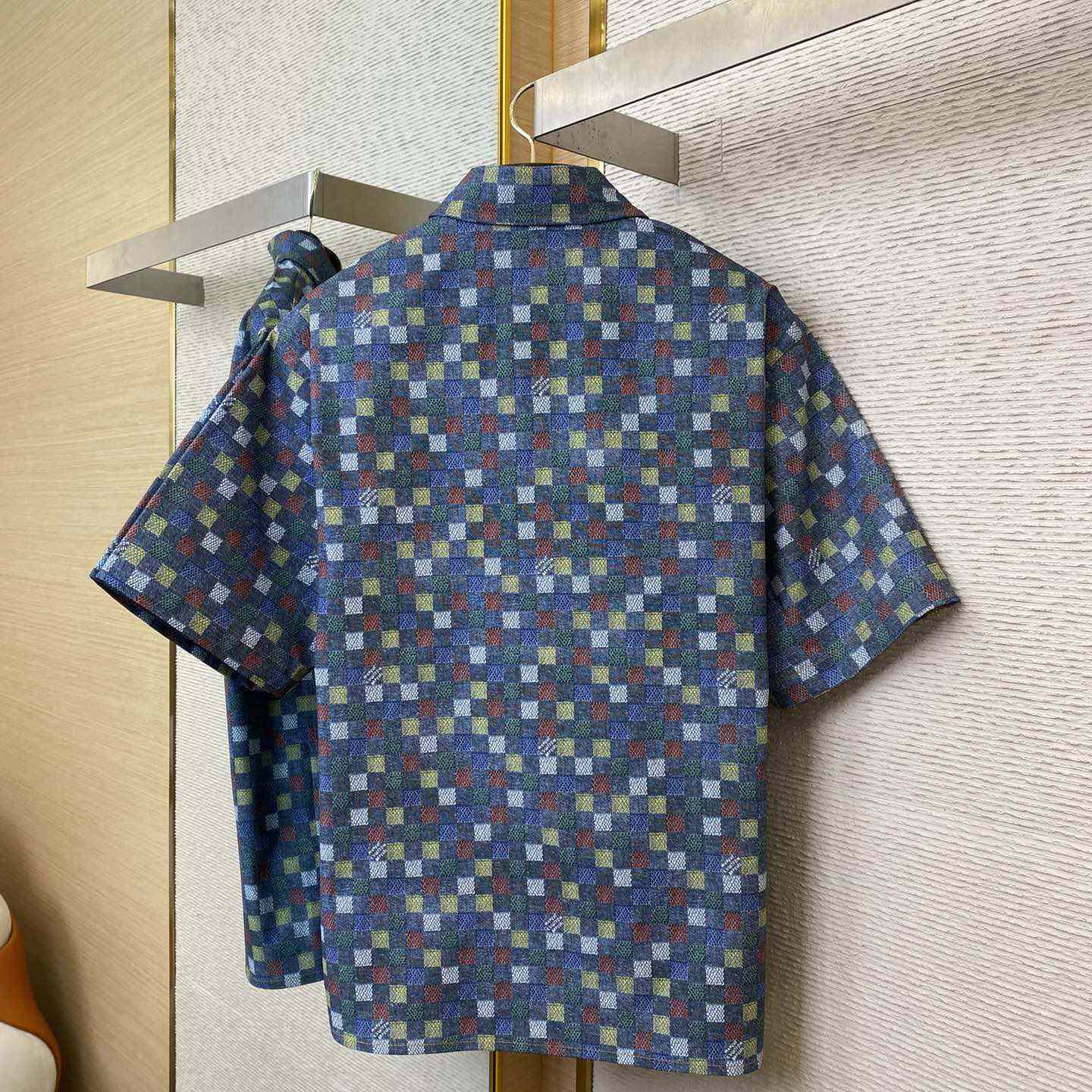 Louis Vuitton Damier Chambray Short-Sleeved Shirt  1AHCII - DopestKickz
