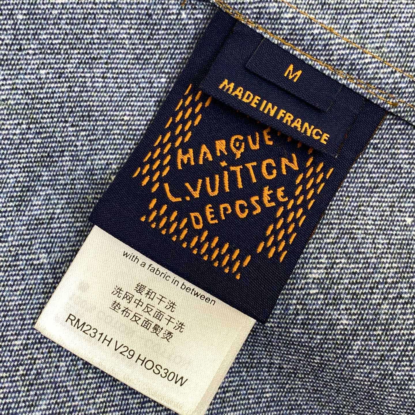 Louis Vuitton Damier Chambray Short-Sleeved Shirt  1AHCII - DopestKickz