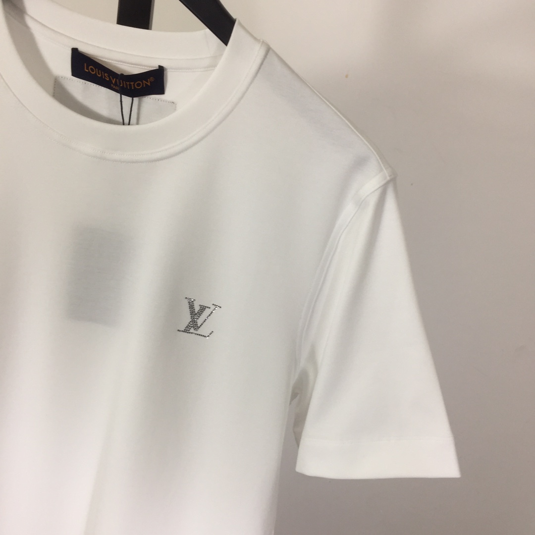 Louis Vuitton Cotton T-Shirt With Crystal - DopestKickz
