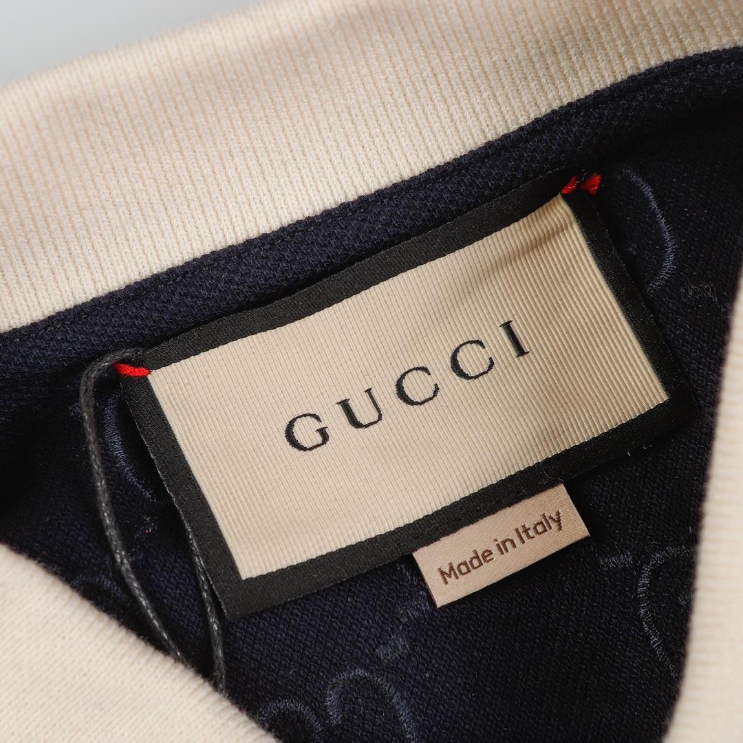 Gucci Cotton polo shirt with GG Embroidery - DopestKickz