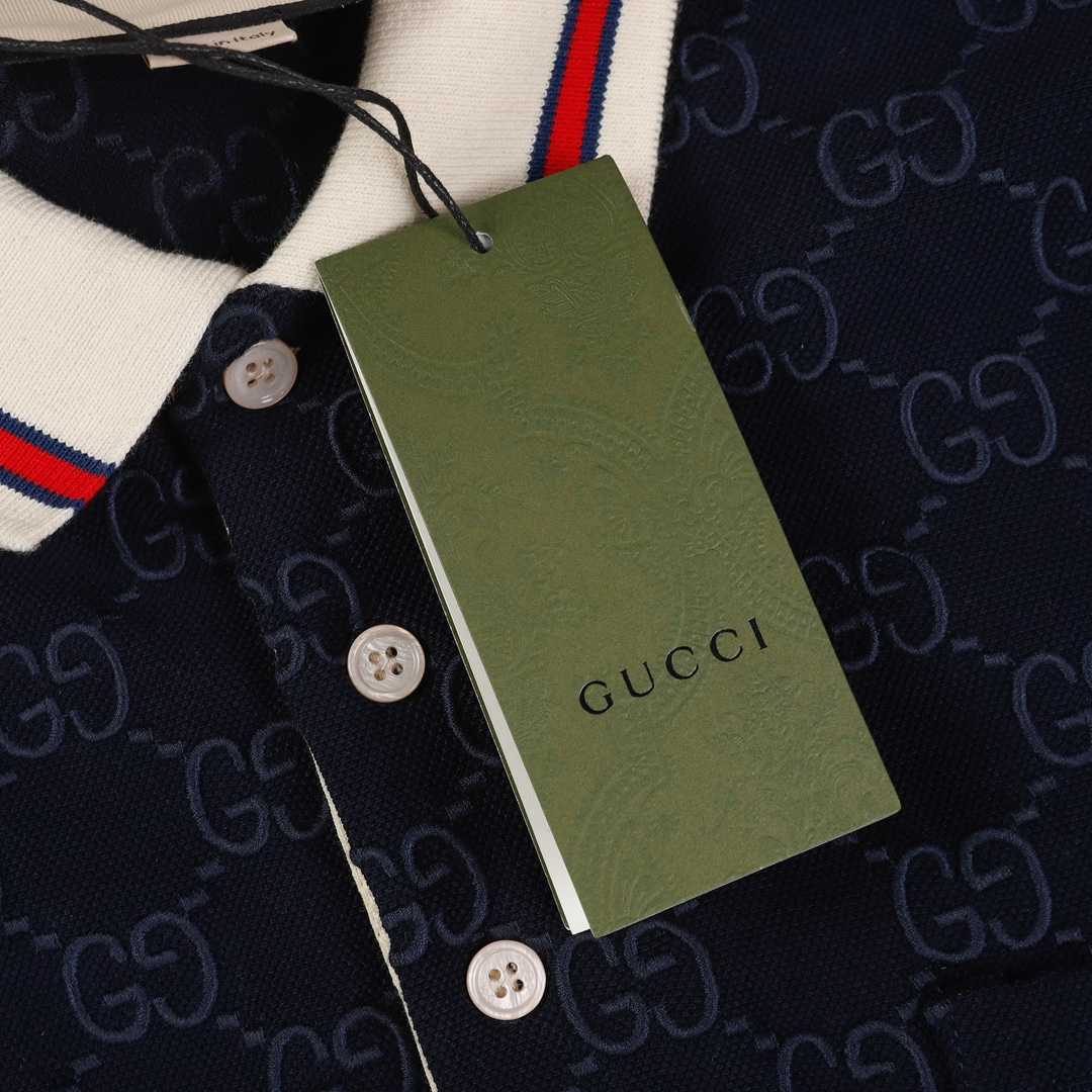 Gucci Cotton polo shirt with GG Embroidery - DopestKickz