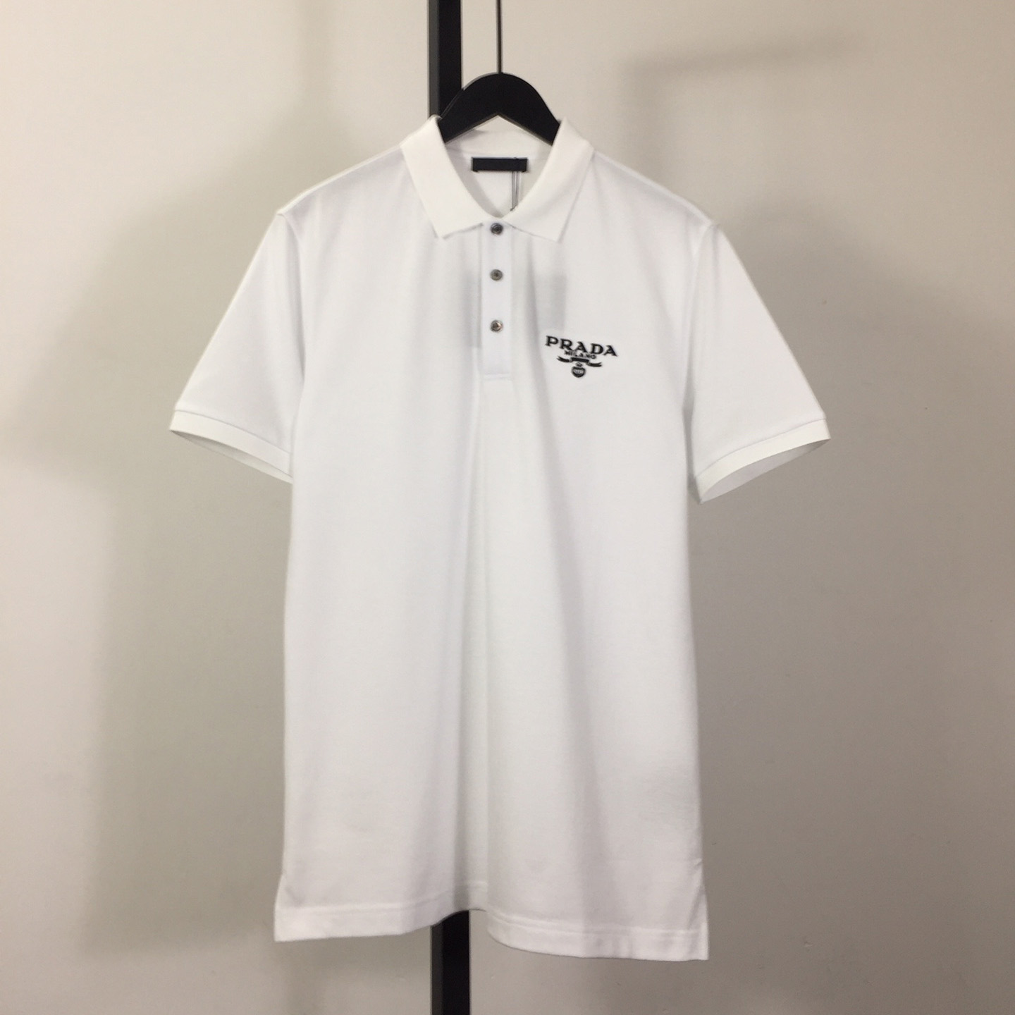 Prada Logo Cotton Polo Shirt - DopestKickz