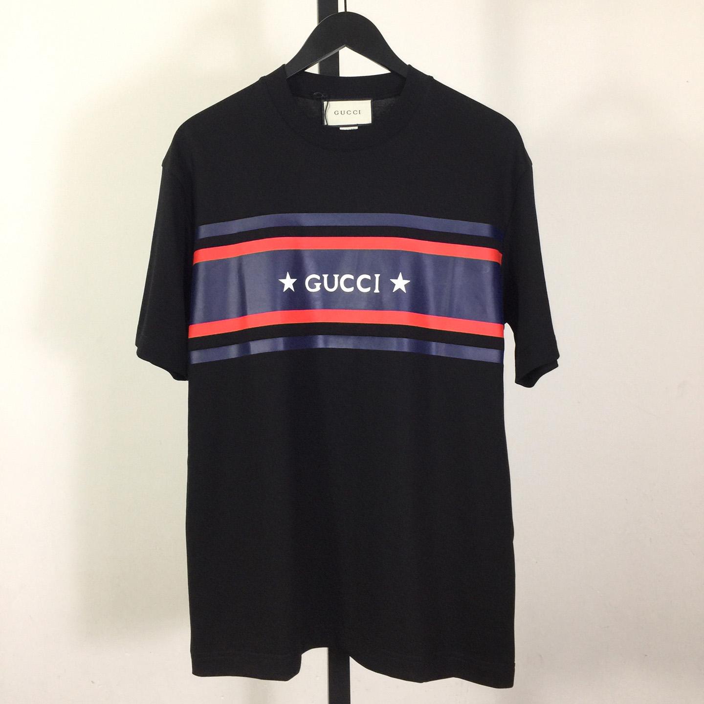 Gucci Cotton Jersey Printed T-shirt   - DopestKickz