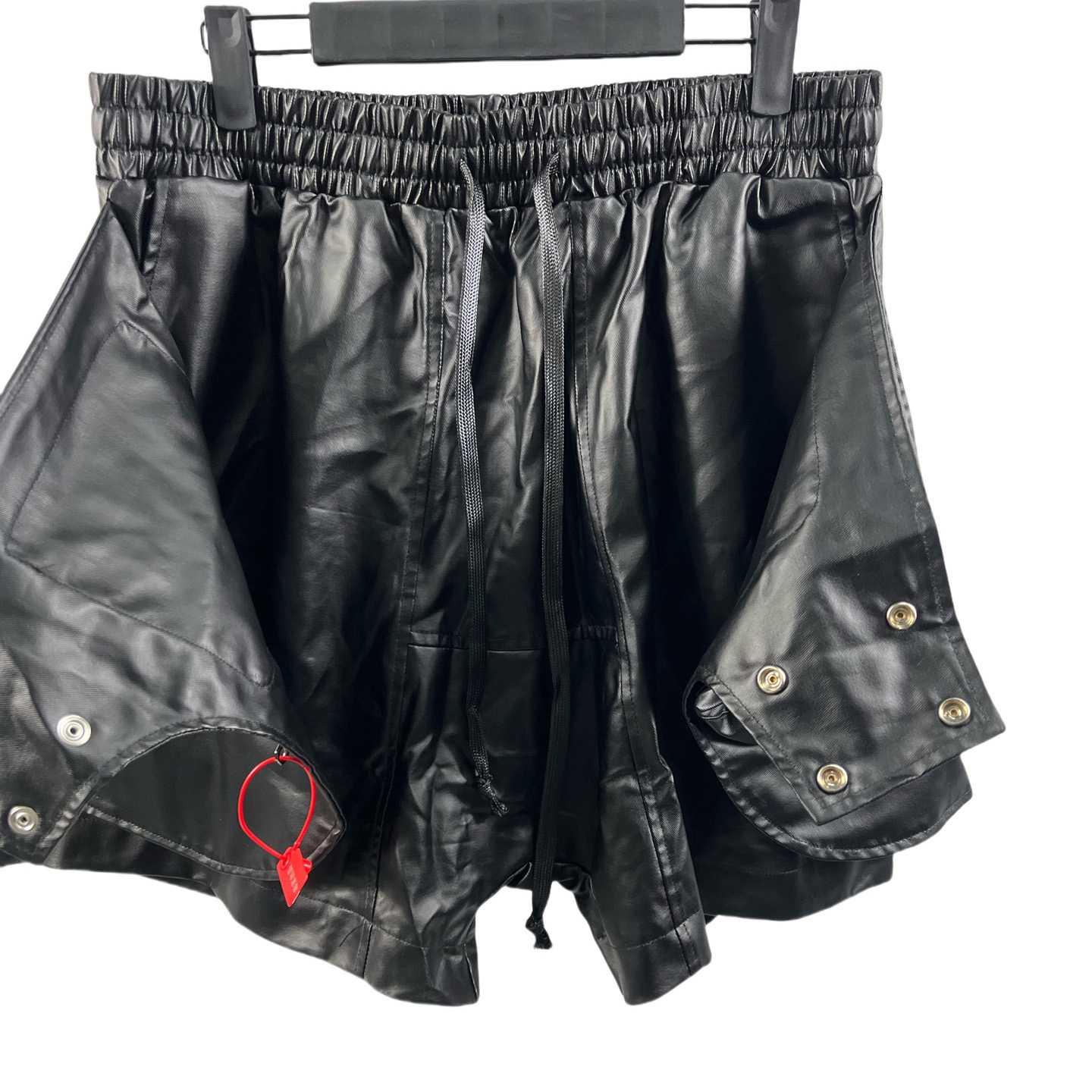Vujade Brushed Wax Black Coating Corts Cargo Shorts - DopestKickz
