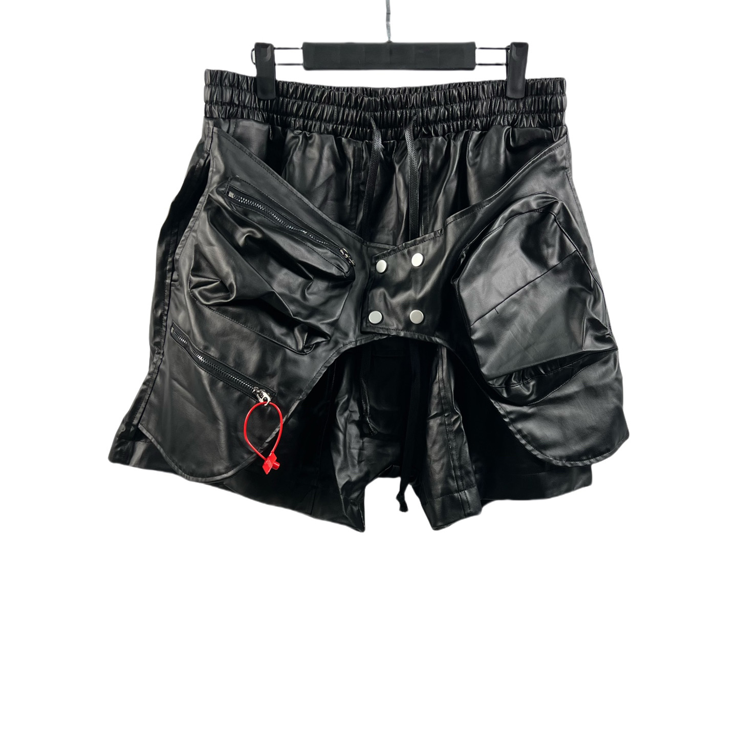 Vujade Brushed Wax Black Coating Corts Cargo Shorts - DopestKickz