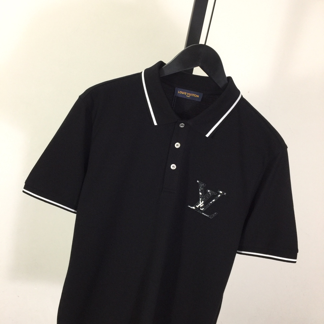 Louis Vuitton Short-Sleeved Cotton Polo Shirt    - DopestKickz