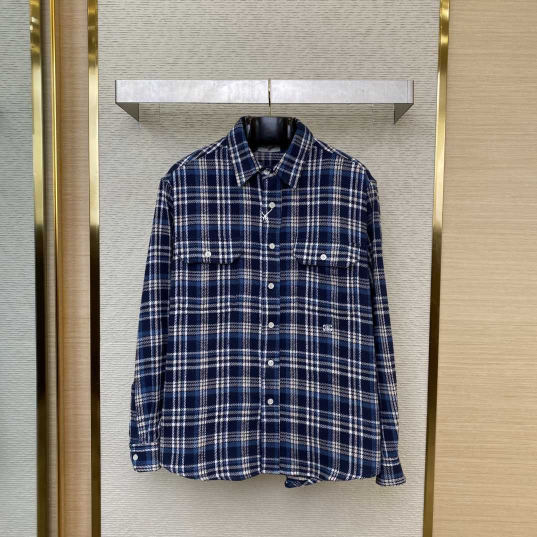 Celine Loose Lumberjack Shirt In Check Cotton - DopestKickz
