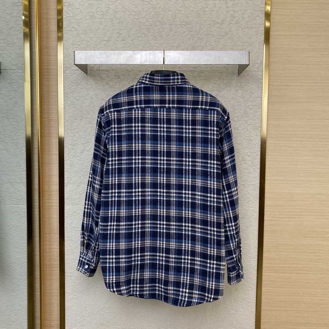 Celine Loose Lumberjack Shirt In Check Cotton - DopestKickz
