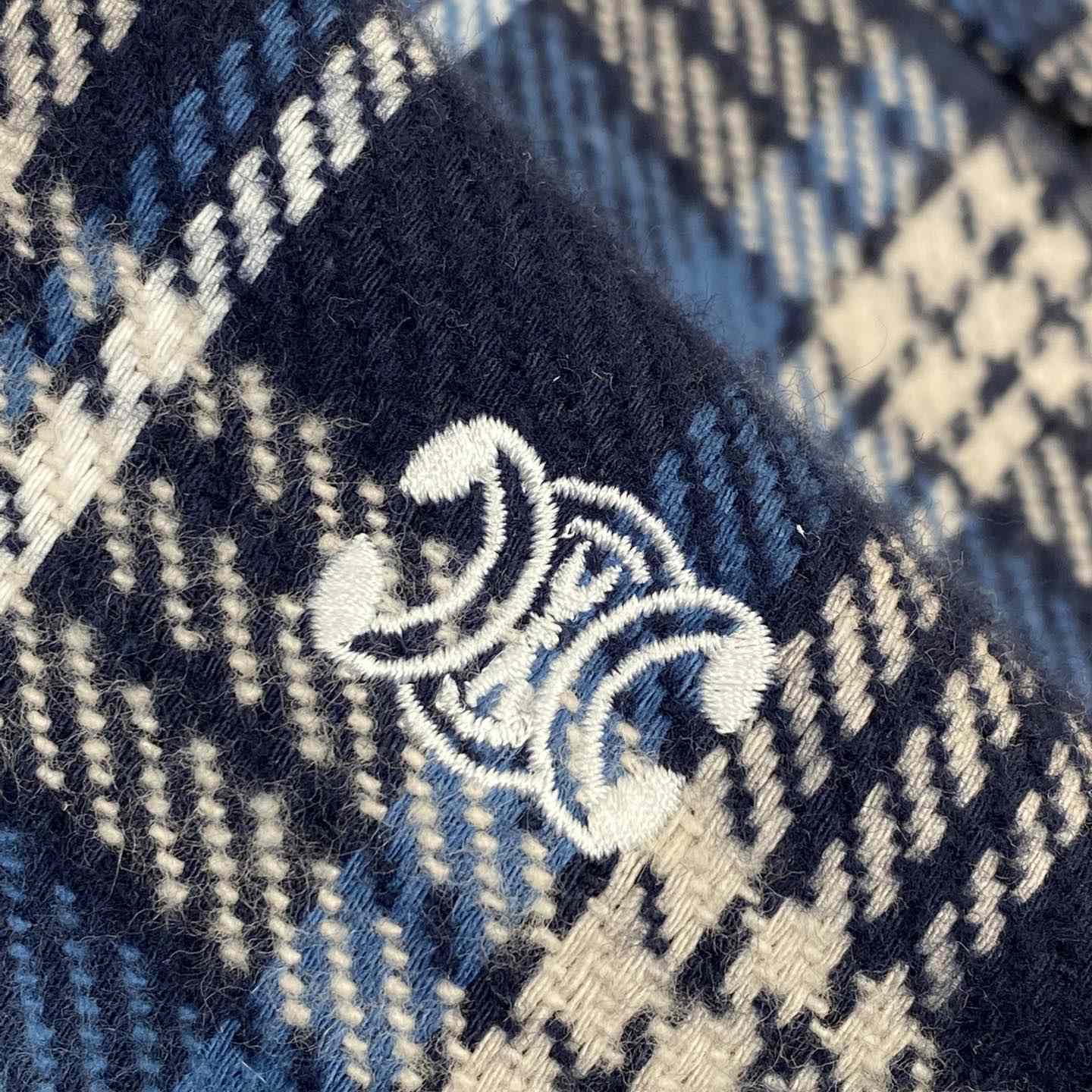 Celine Loose Lumberjack Shirt In Check Cotton - DopestKickz