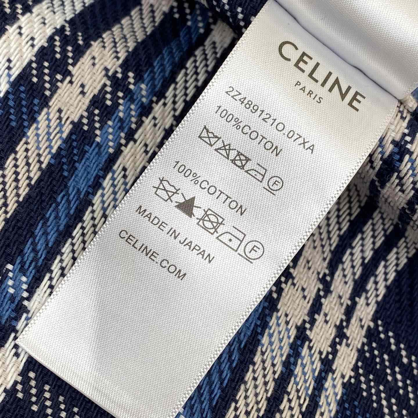 Celine Loose Lumberjack Shirt In Check Cotton - DopestKickz