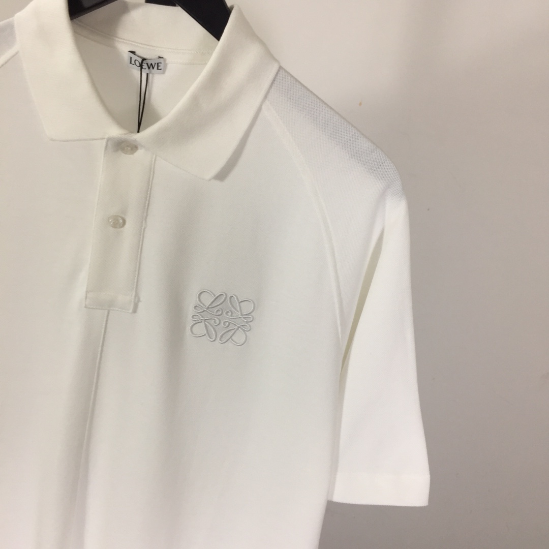 Loewe Logo Cotton Polo Shirt - DopestKickz