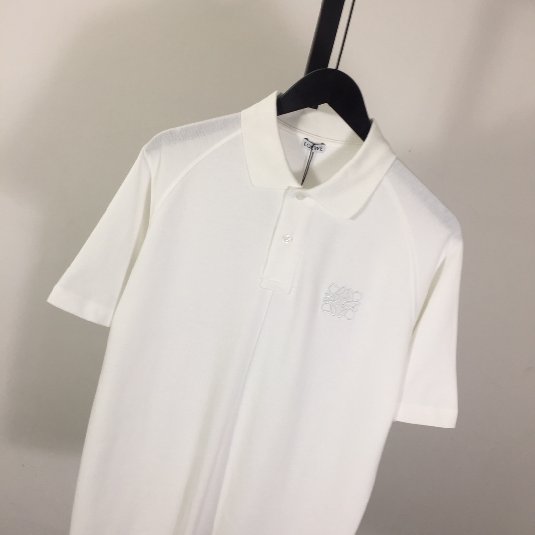 Loewe Logo Cotton Polo Shirt - DopestKickz