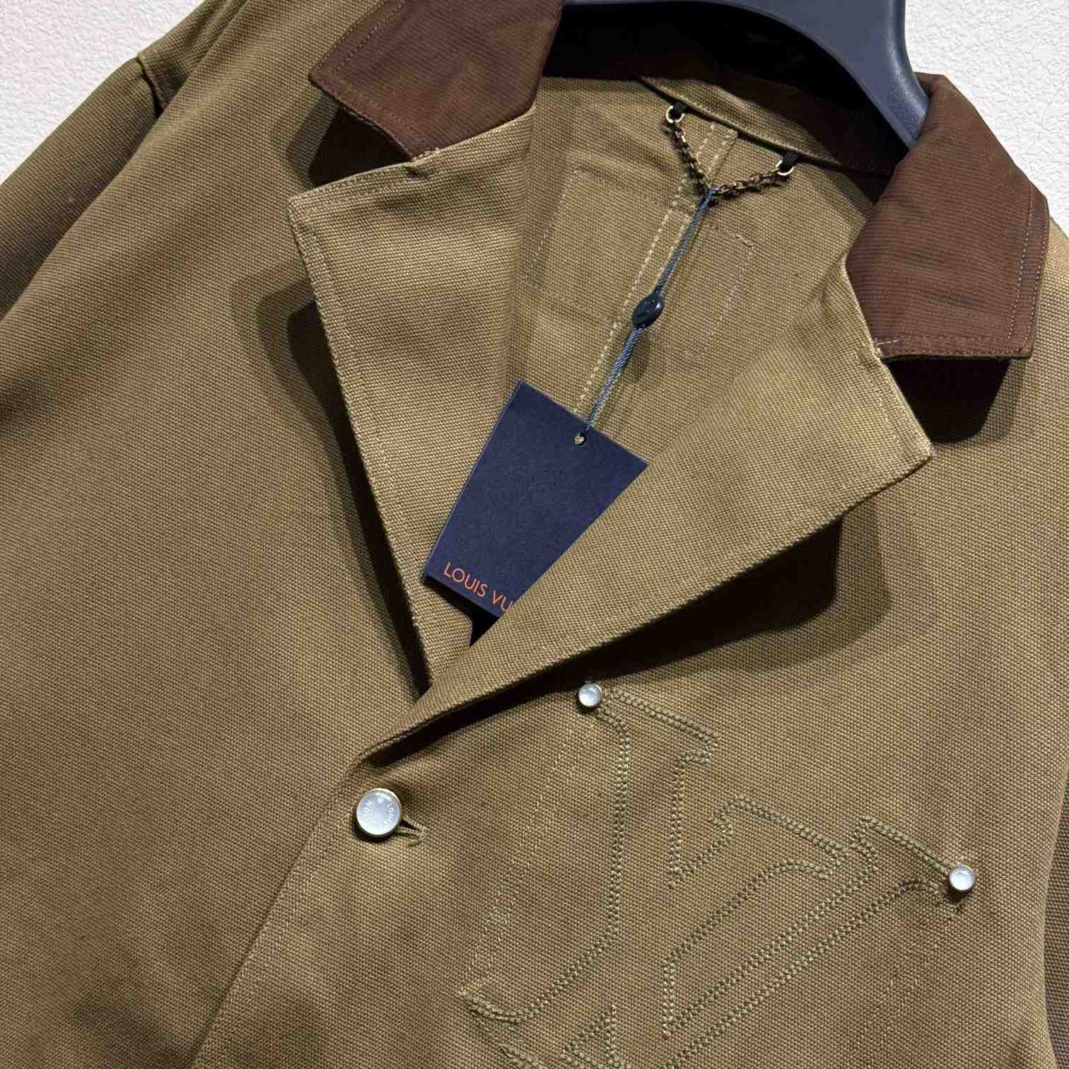Louis Vuitton Tailored Workwear Cotton Canvas Jacket   1AGJ70 - DopestKickz