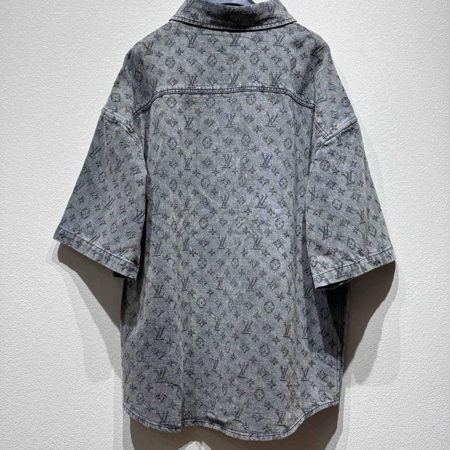 Louis Vuitton Monogram Short-Sleeved Shirt    - DopestKickz