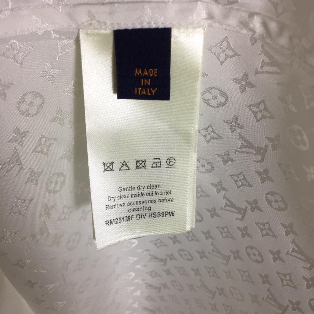 Louis Vuitton Monogram Long-Sleeved Silk Shirt   1AFJUE - DopestKickz