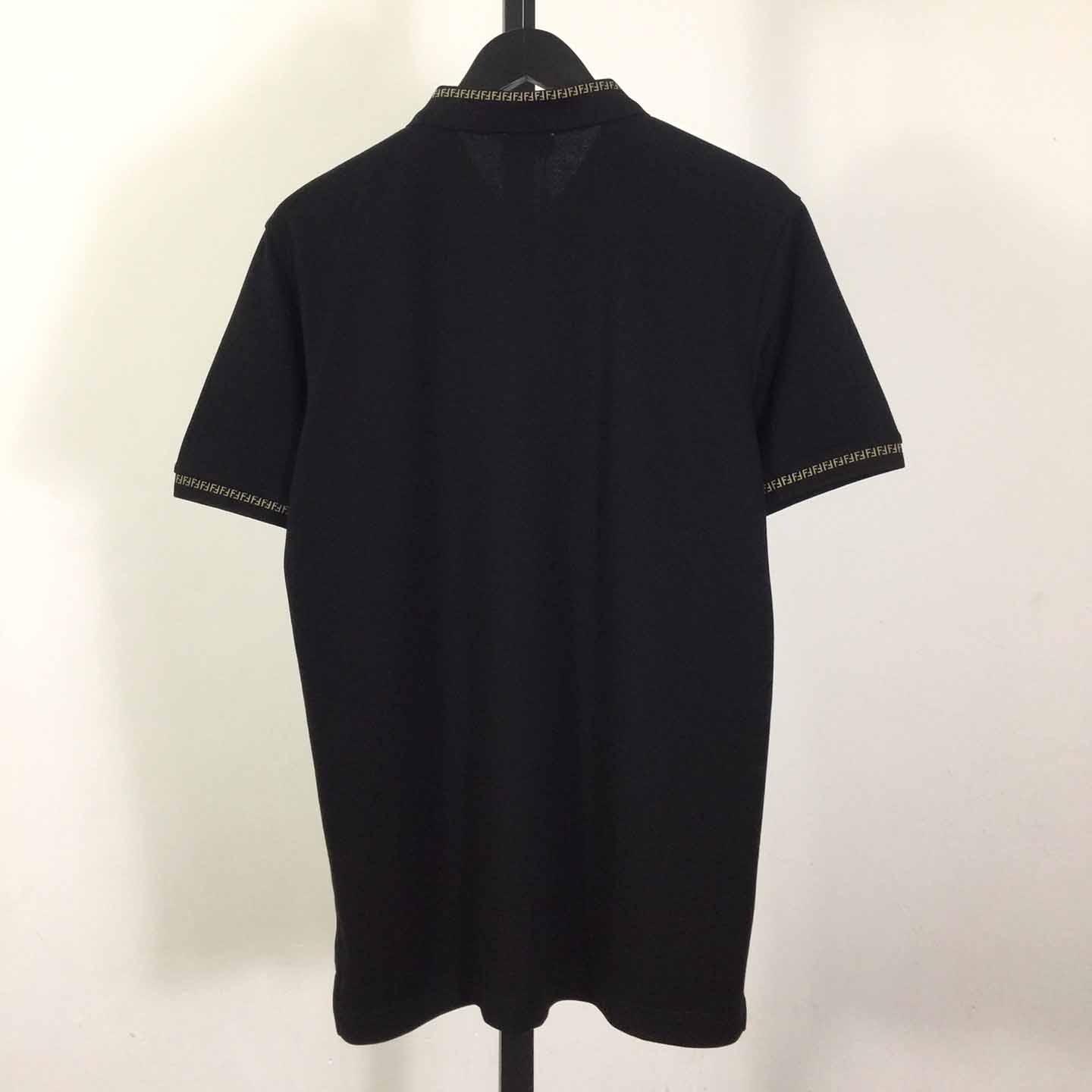 Fendi Logo Cotton Polo Shirt - DopestKickz