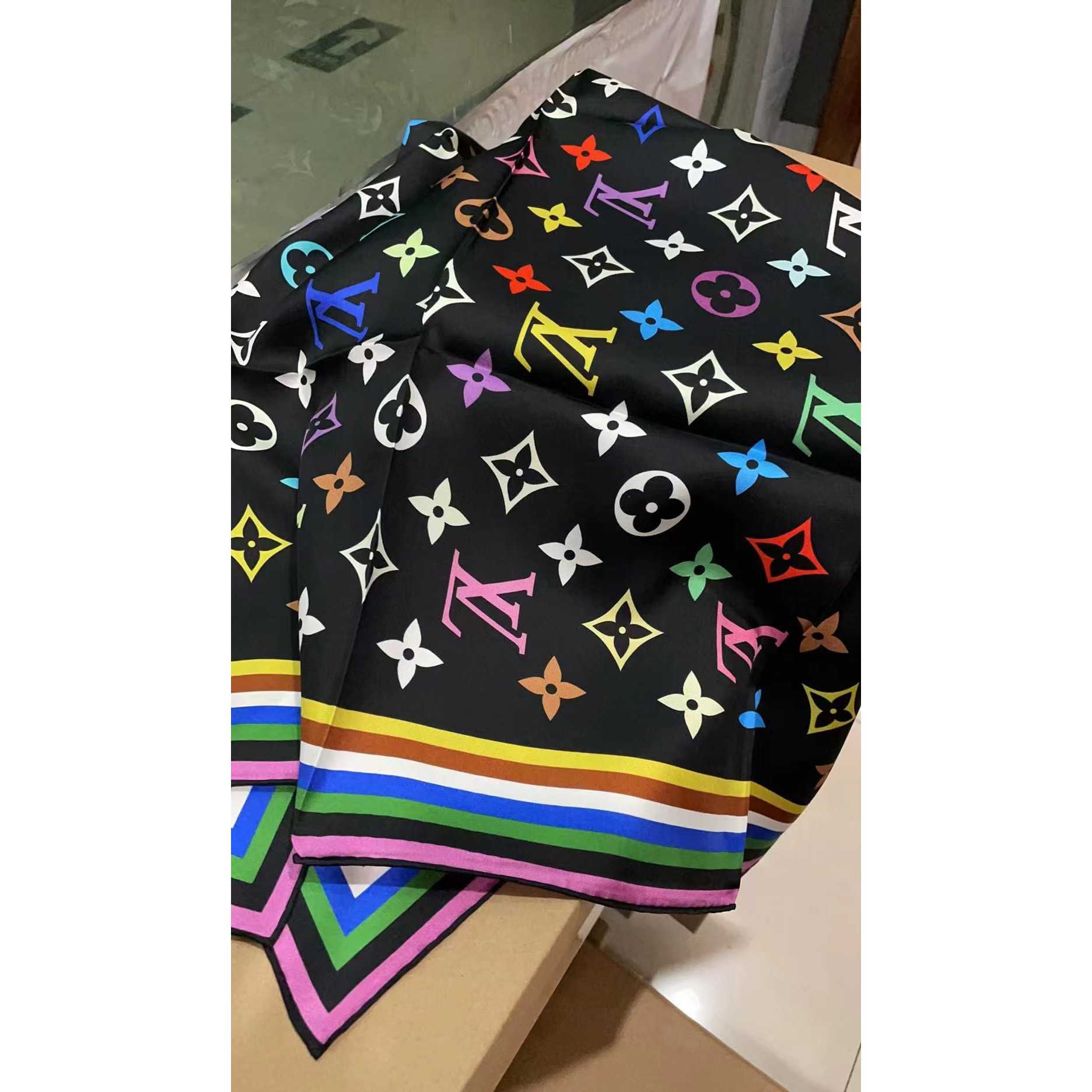 Louis Vuitton LV x TM Monogram Multicolor Square 90  M96095  M94967 - DopestKickz