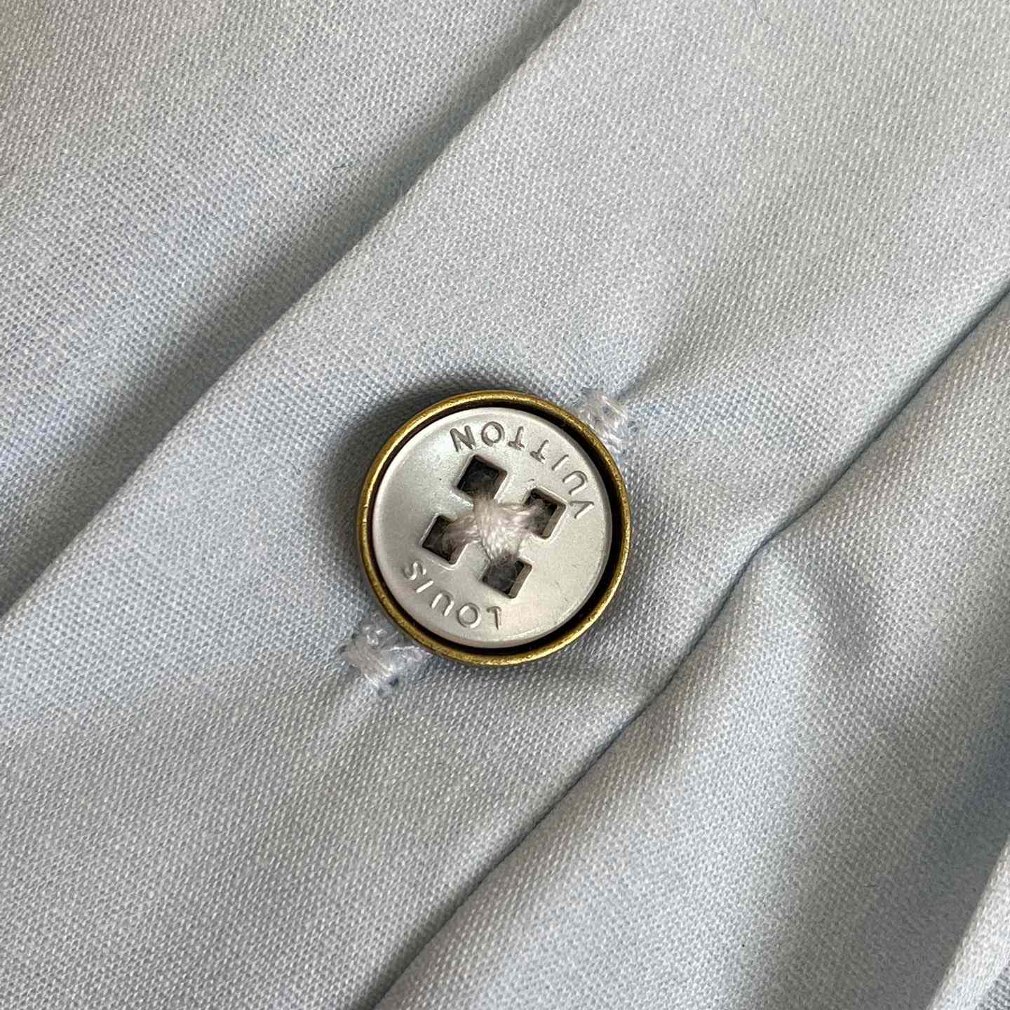 Louis Vuitton Monogram Printed Long-Sleeved Cotton Poplin Shirt  1AFXVW - DopestKickz