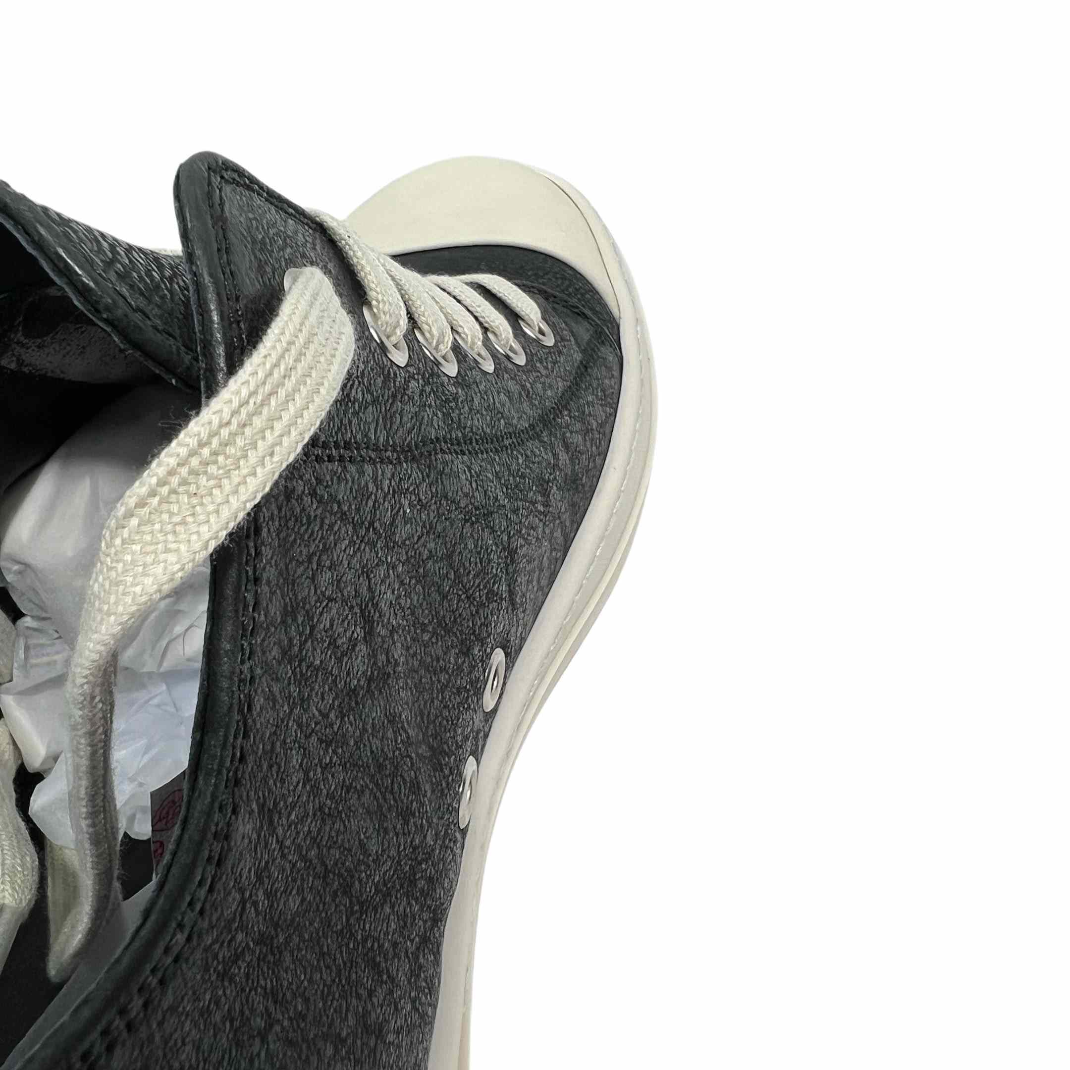 Rick Owens Leather Low-Top Sneakers - DopestKickz