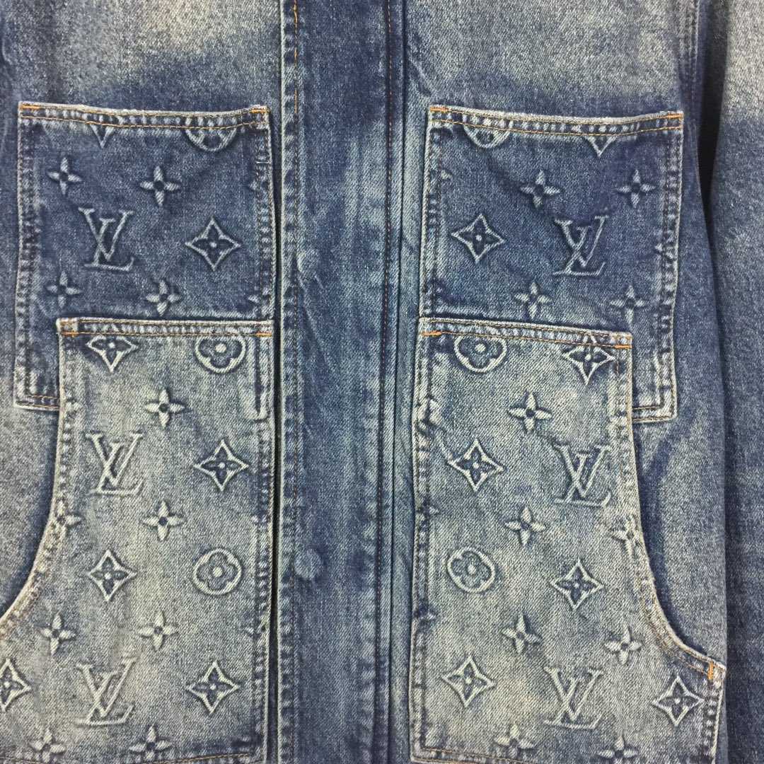 Louis Vuitton Monogram Light Denim Jacket - DopestKickz
