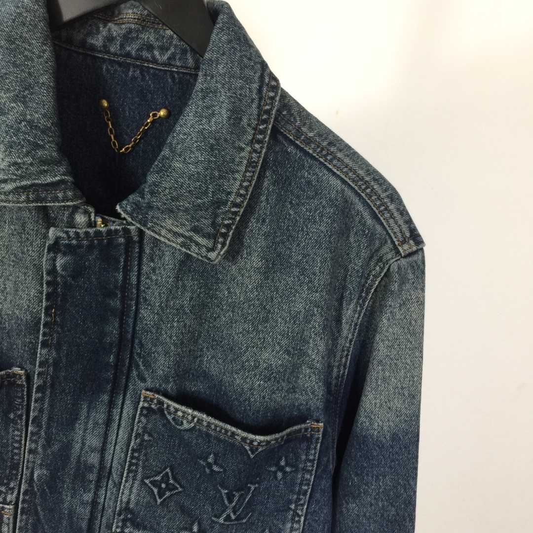 Louis Vuitton Monogram Light Denim Jacket - DopestKickz