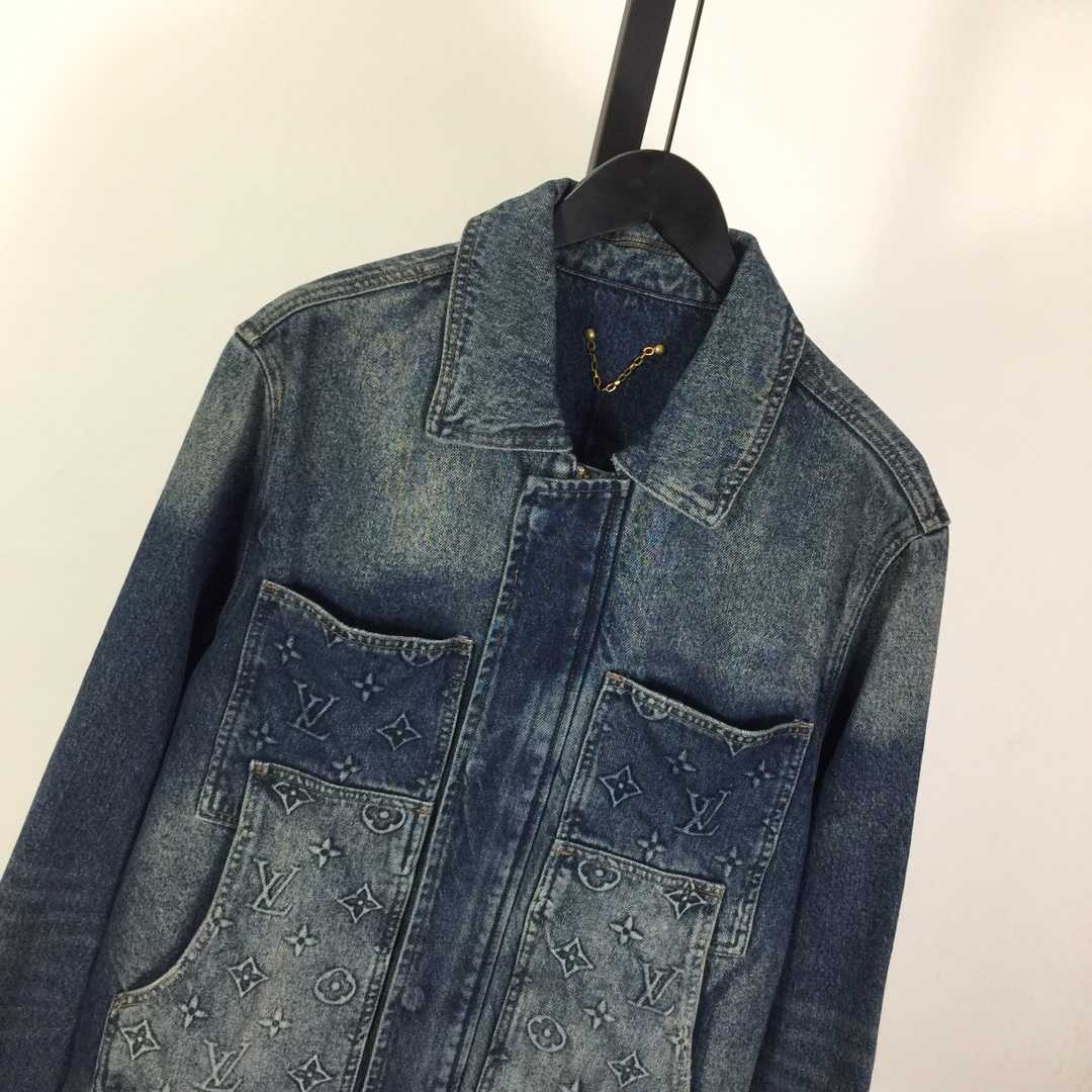Louis Vuitton Monogram Light Denim Jacket - DopestKickz