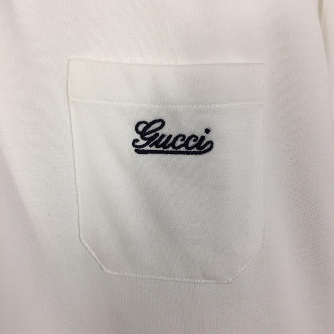 Gucci Cotton Piquet Polo Shirt - DopestKickz