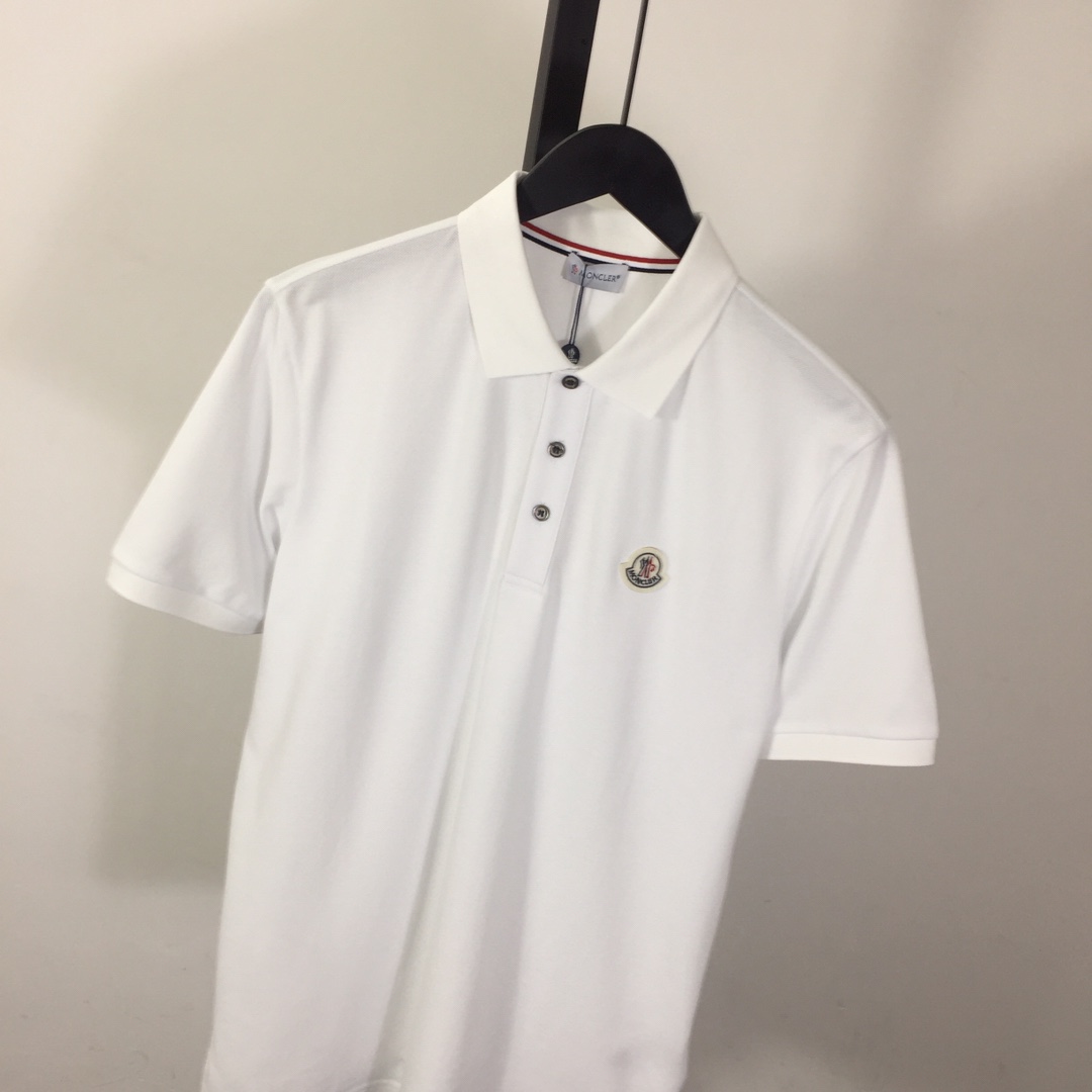 Moncler Logo Cotton Polo Shirt - DopestKickz