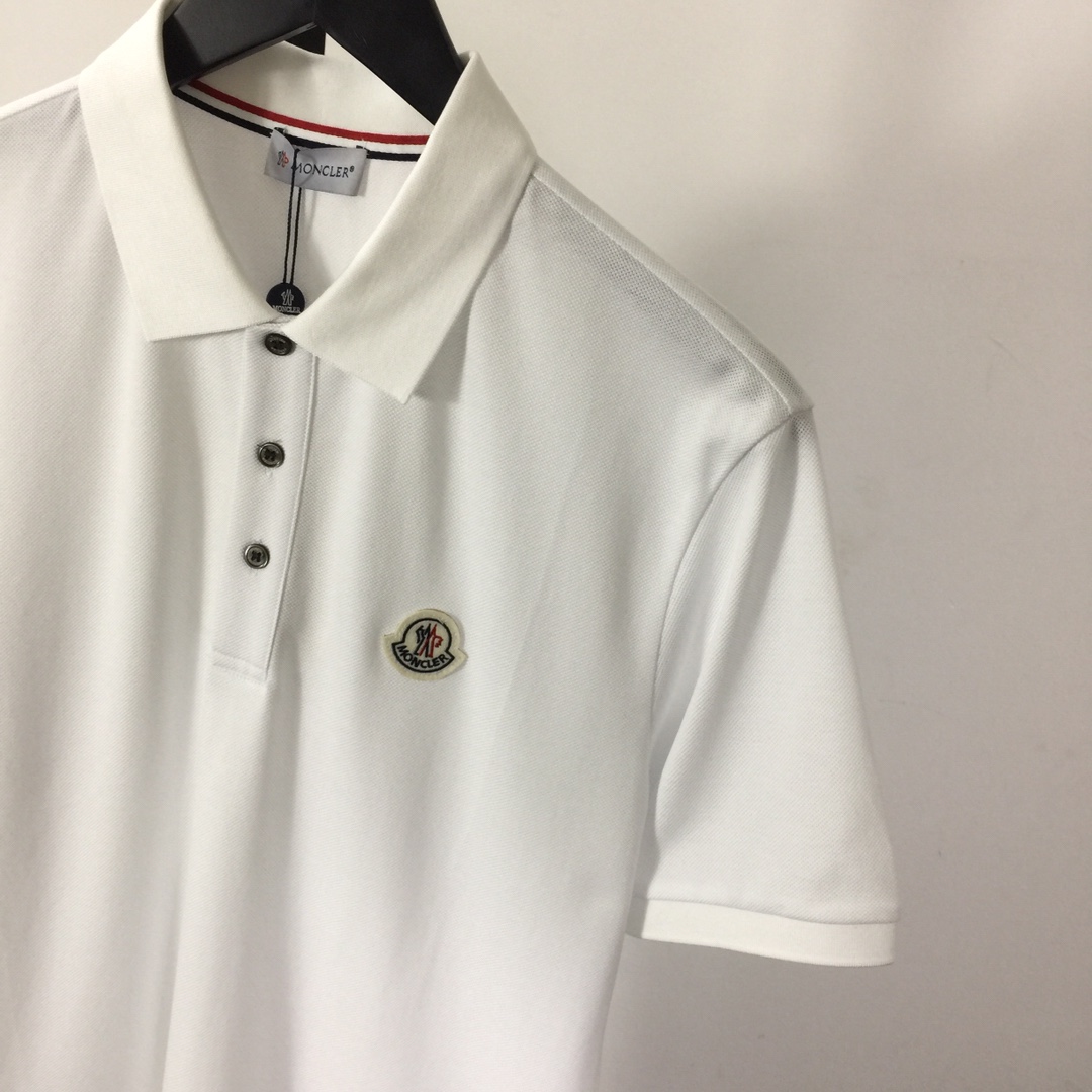 Moncler Logo Cotton Polo Shirt - DopestKickz