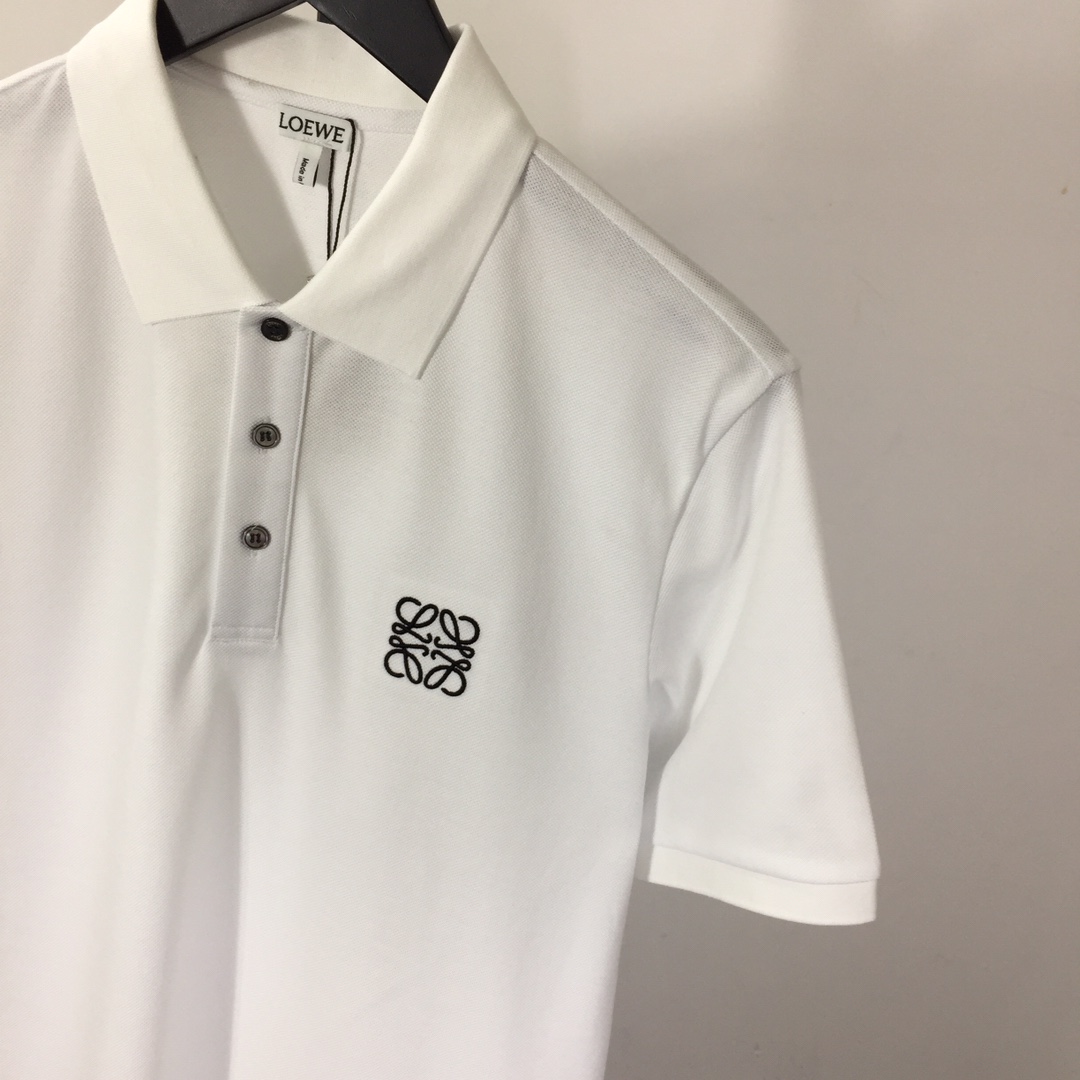 Loewe Logo Cotton Polo Shirt - DopestKickz