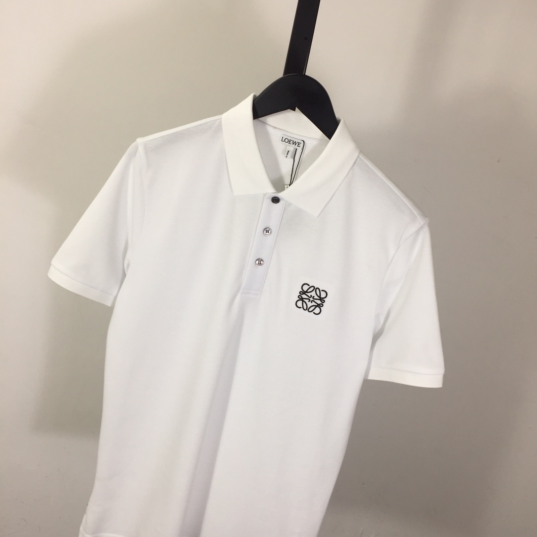 Loewe Logo Cotton Polo Shirt - DopestKickz