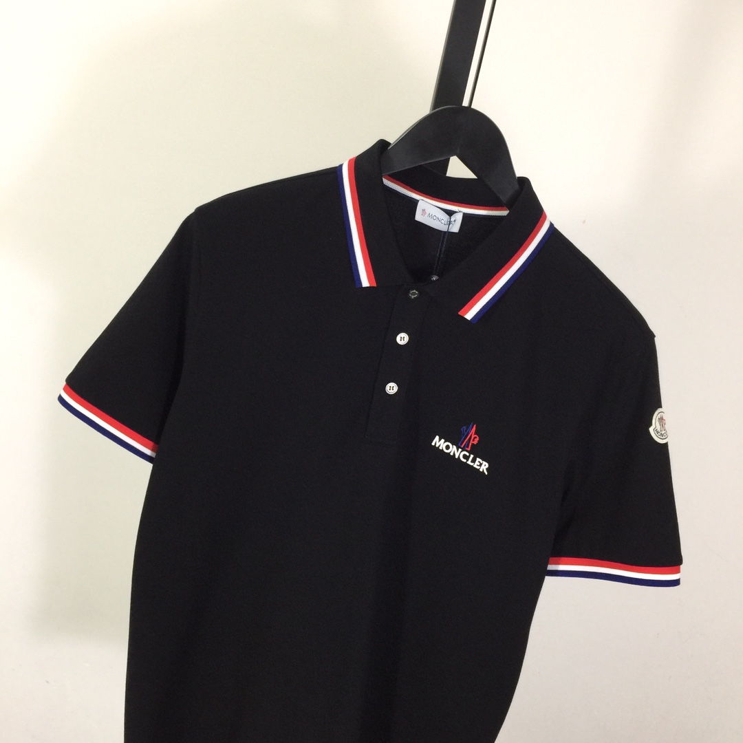 Moncler Logo Cotton Polo Shirt - DopestKickz