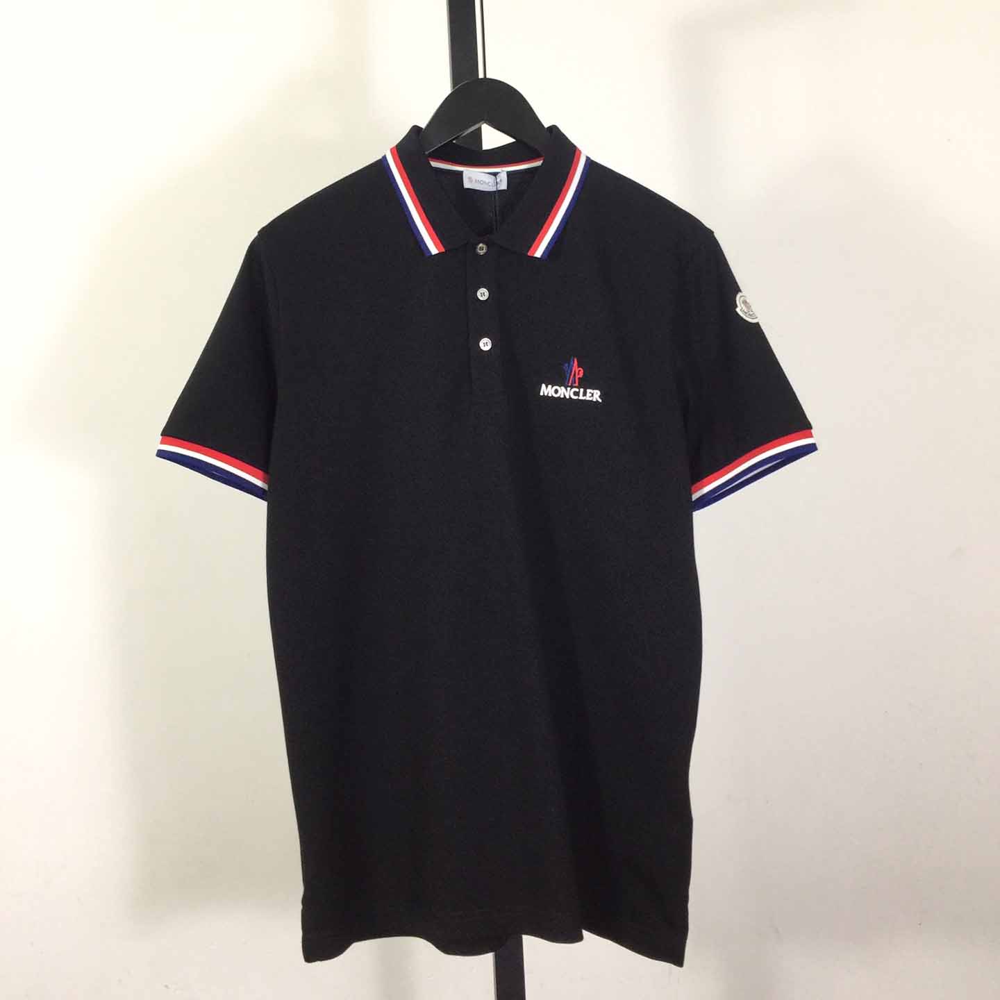Moncler Logo Cotton Polo Shirt - DopestKickz
