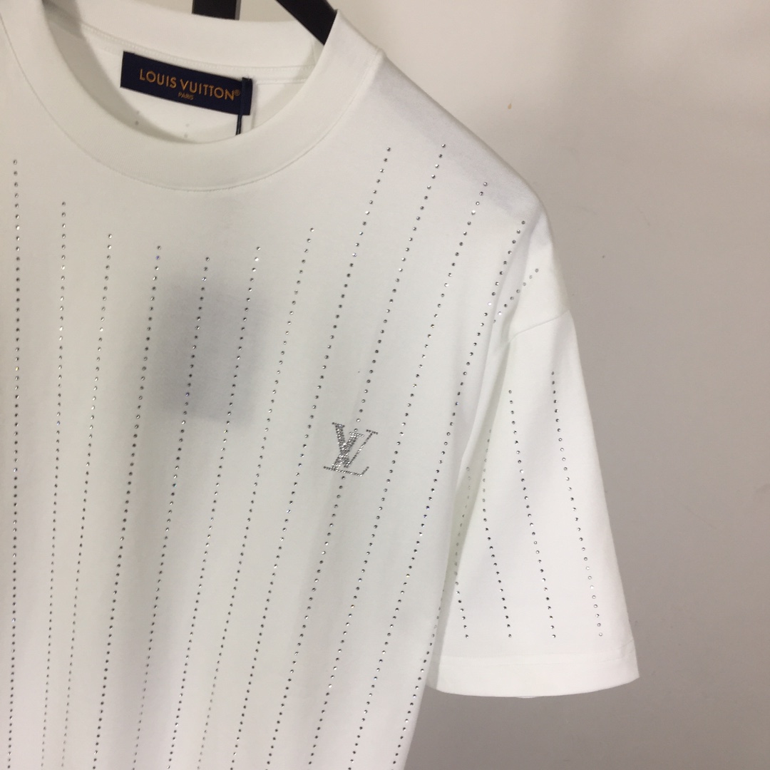 Louis Vuitton Cotton T-Shirt With Crystal - DopestKickz