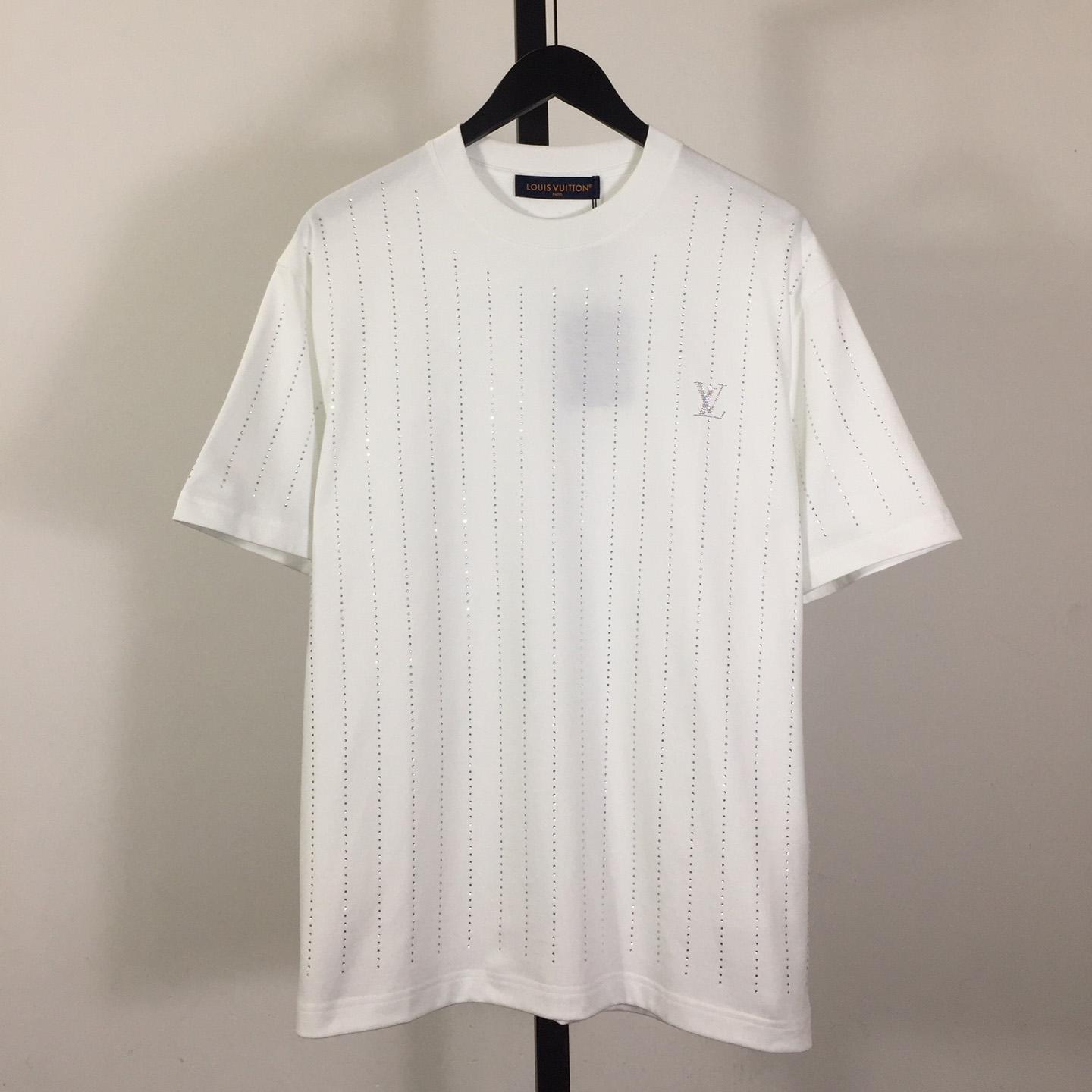 Louis Vuitton Cotton T-Shirt With Crystal - DopestKickz